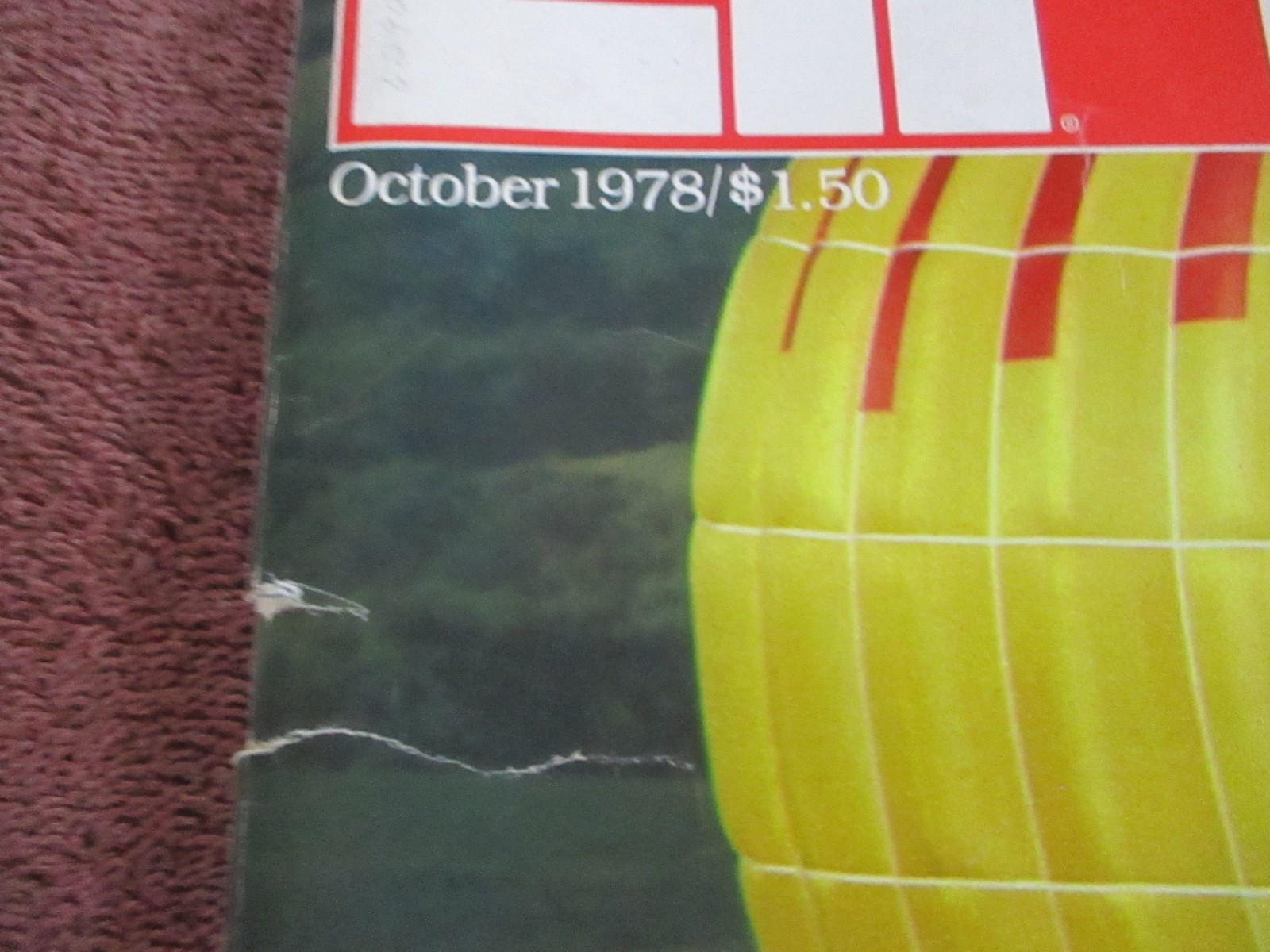 1978 OCTOBER LIFE MAGAZINE – HOT AIR BALLOONS FRONT COVER – 136 Pages