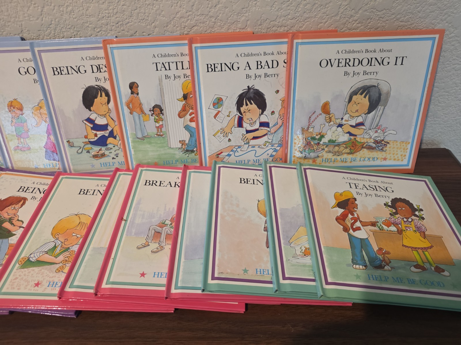 Lot of 25 HELP ME BE GOOD Series Set HC Books by Joy Berry Teaches Manners