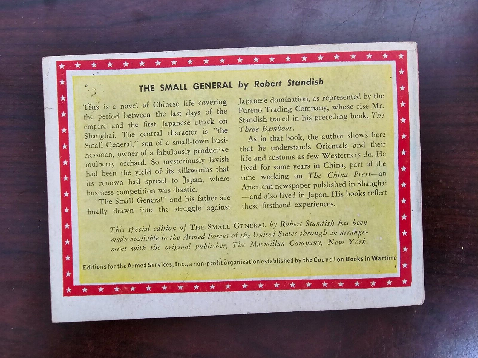 THE SMALL GENERAL by Robert Standish, Armed Services Edition #1138