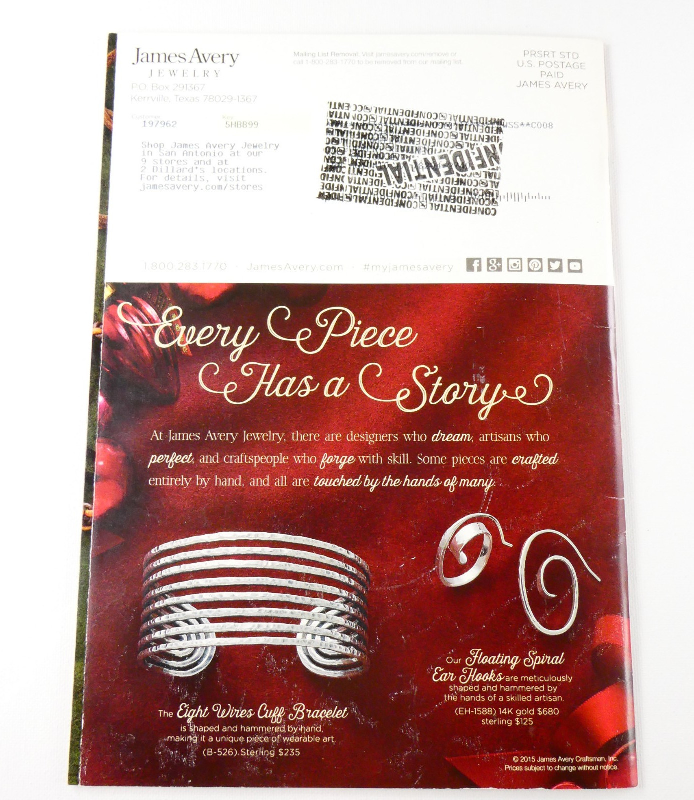 James Avery Catalog Christmas 2015 Artisan Jewelry