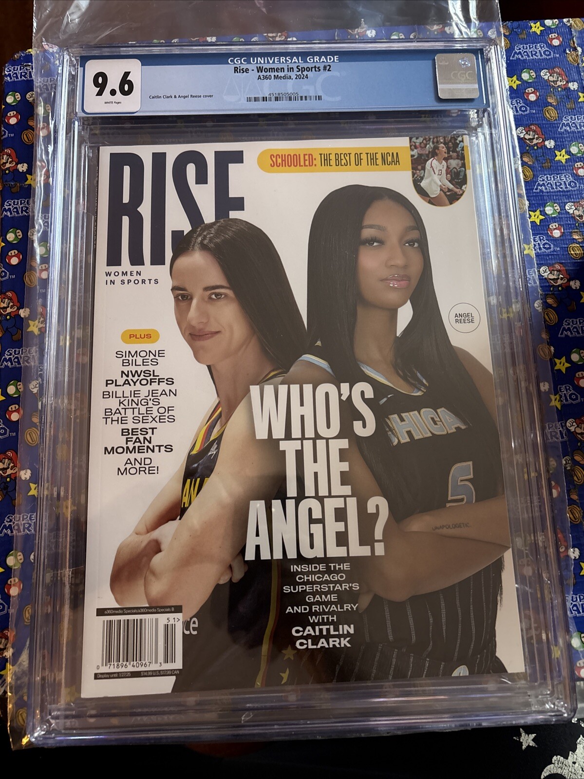 CGC 9.6 – Rise Women In Sports Magazine Caitlin Clark / Angel Reese