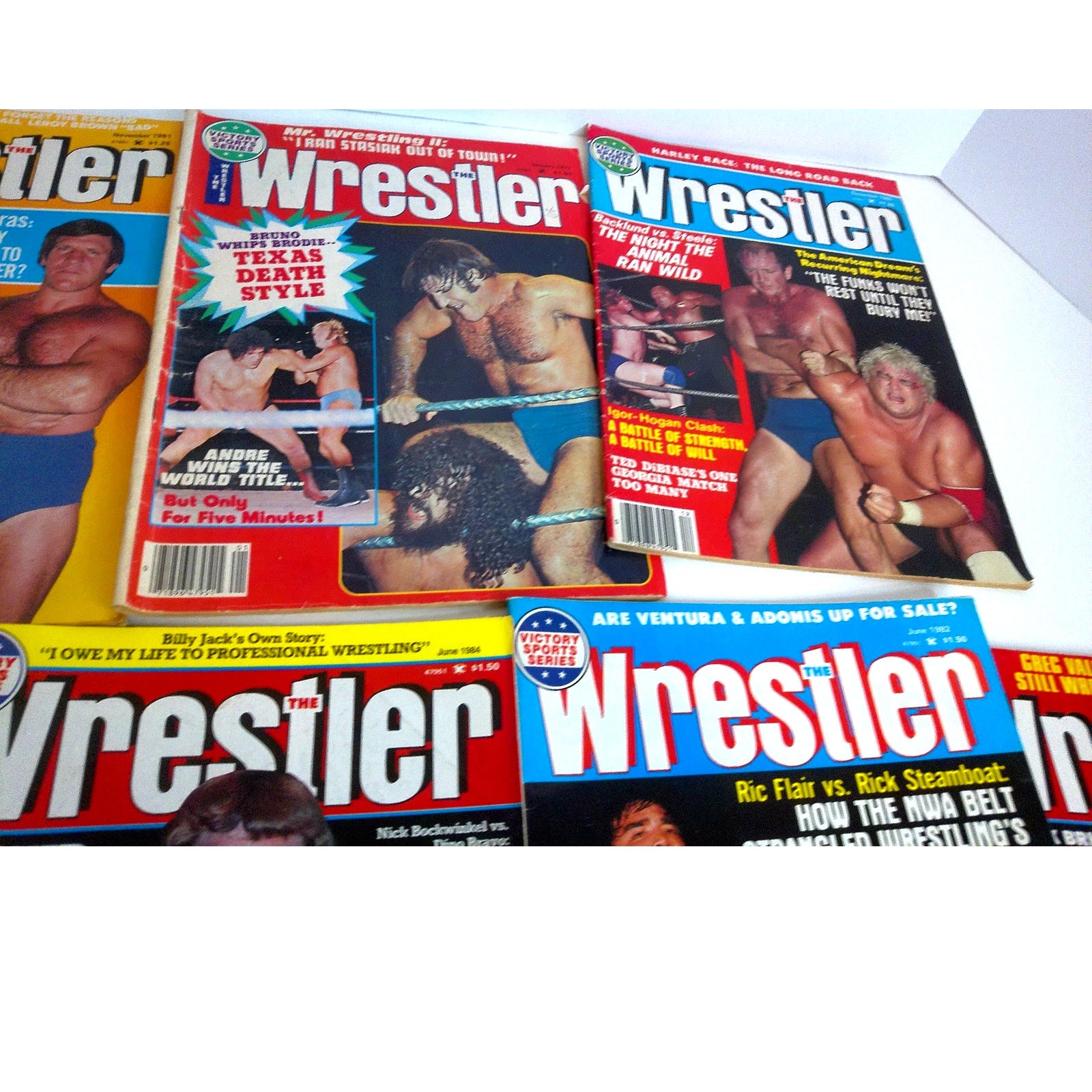 The Wrestler Magazine 1977 1981 1982 1984 Set Of 7