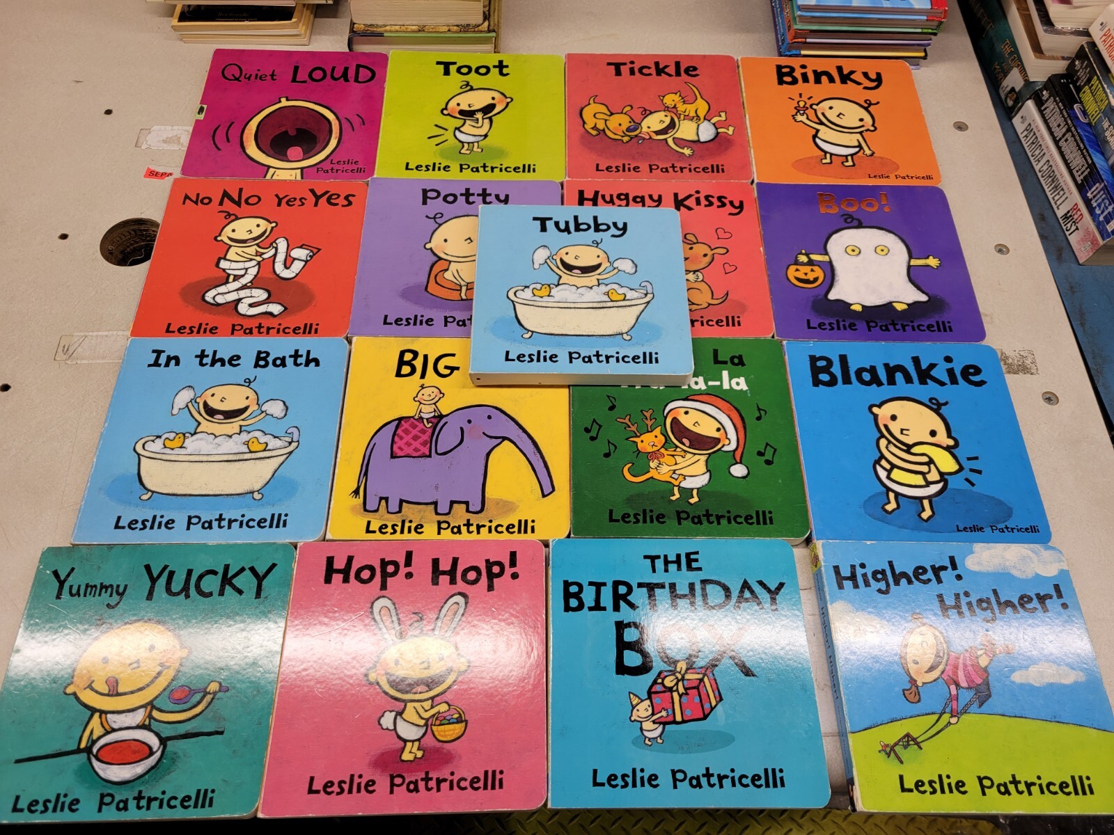 Lot of 5 Leslie Patricelli Board Books for Children’s/ Kids/ Toddler *Random*