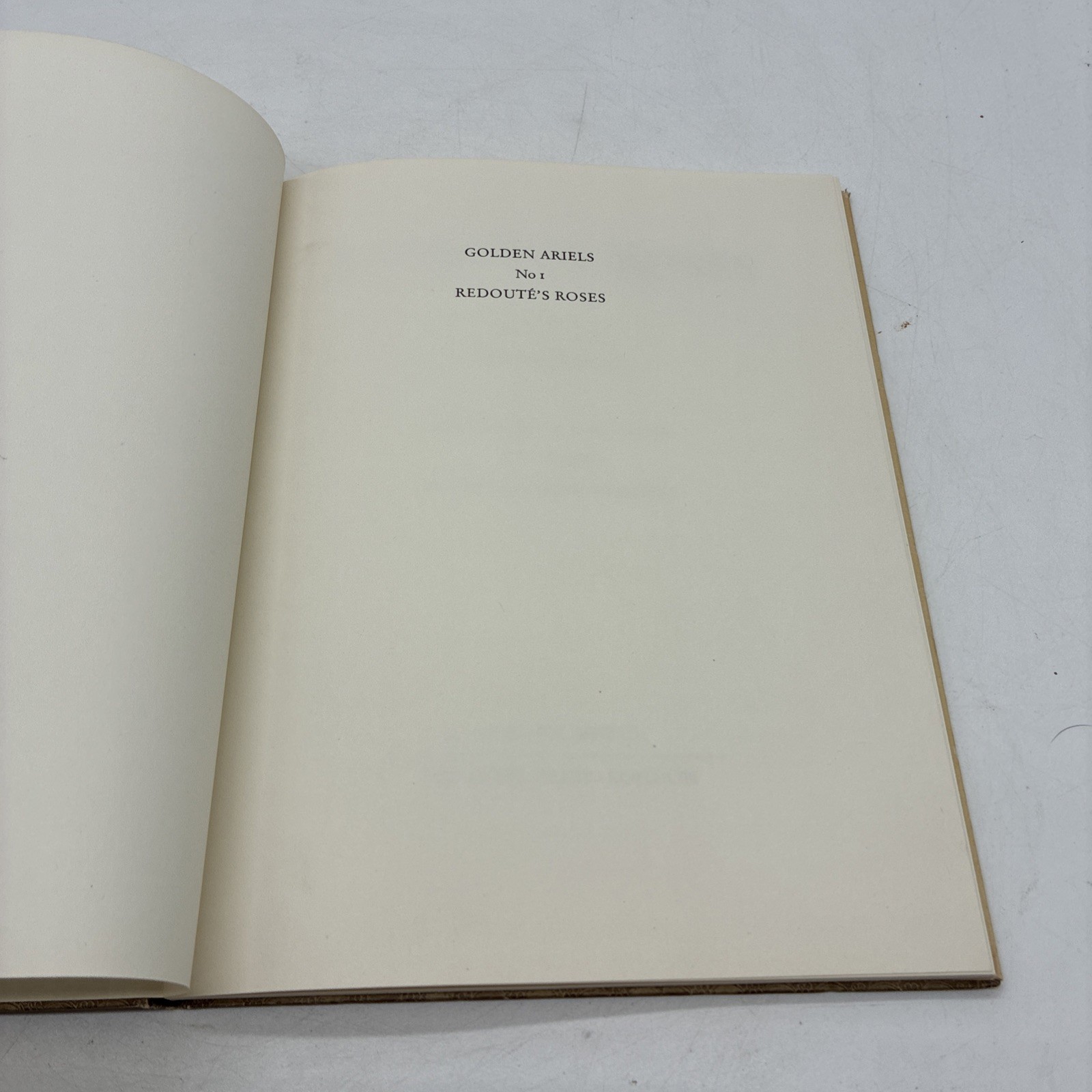 Roses by Pierre Joseph Redoute Golden Ariels First Published 1963 Dust Jacket