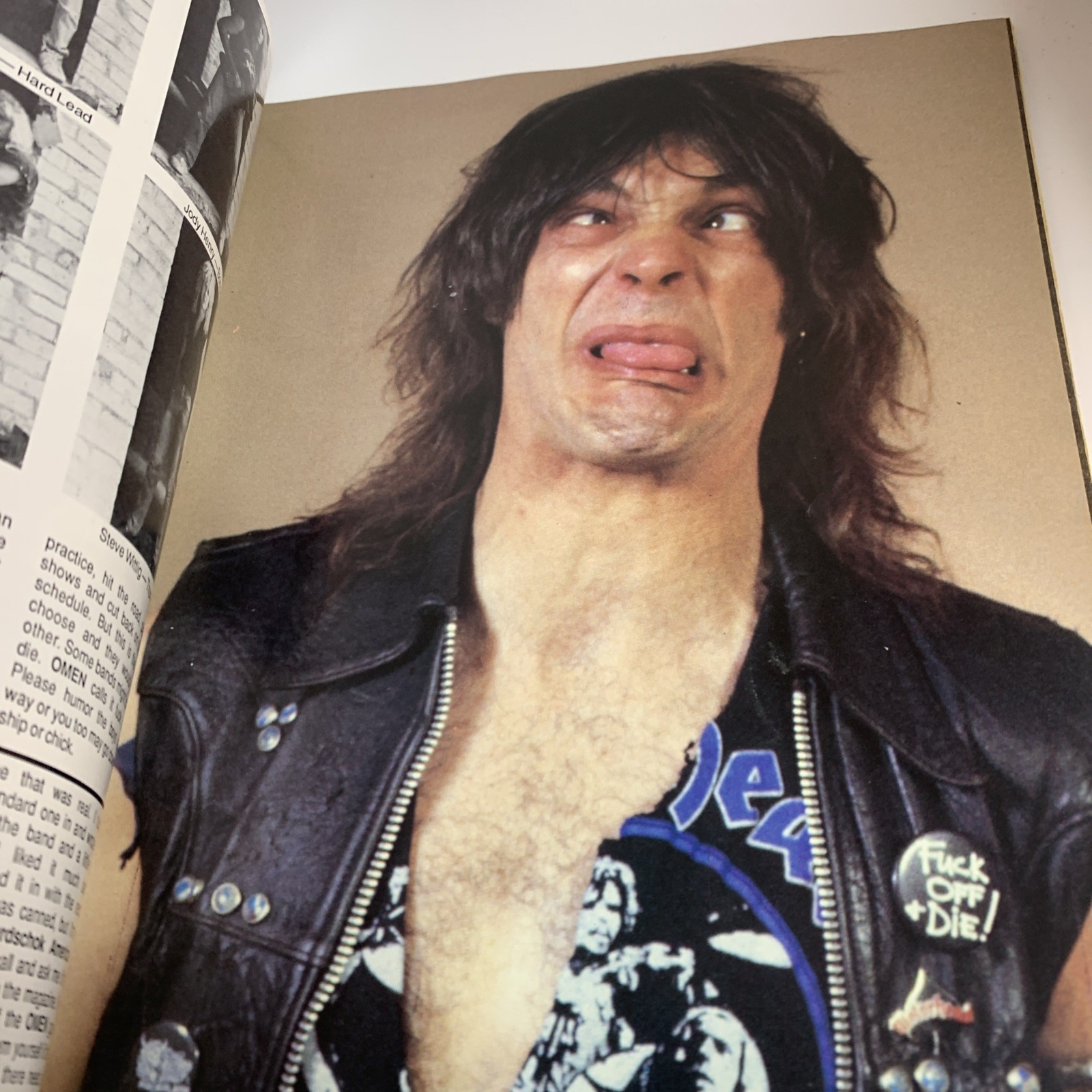 January 1986 Aardschok Magazine Alice Cooper Metallica Metal Church Iron Maiden