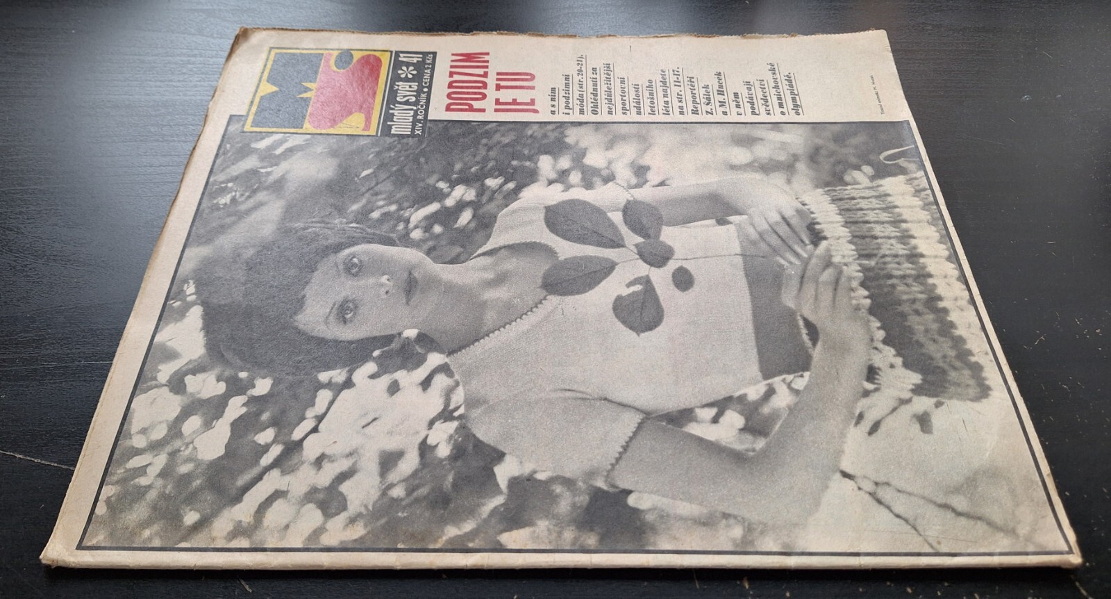 KAJA SAUDEK – COMIC LIPS TULLIAN No. 38, CZECH MAGAZINE MLADY SVET, No. 41/1972