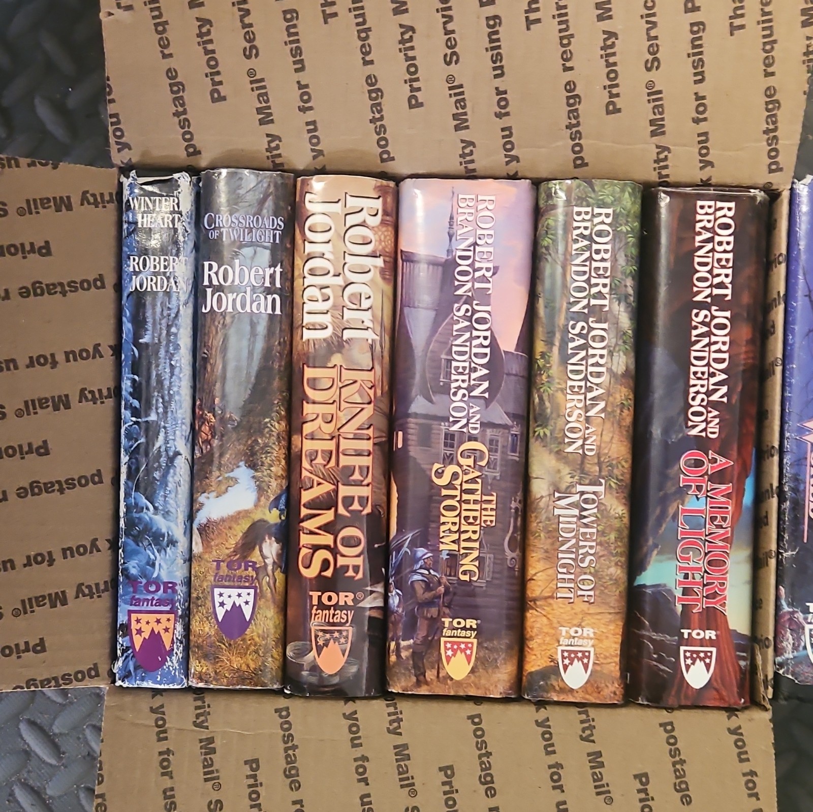 Robert Jordan/Brandon Sanderson Wheel of Time Hardcover Lot Tor DJ