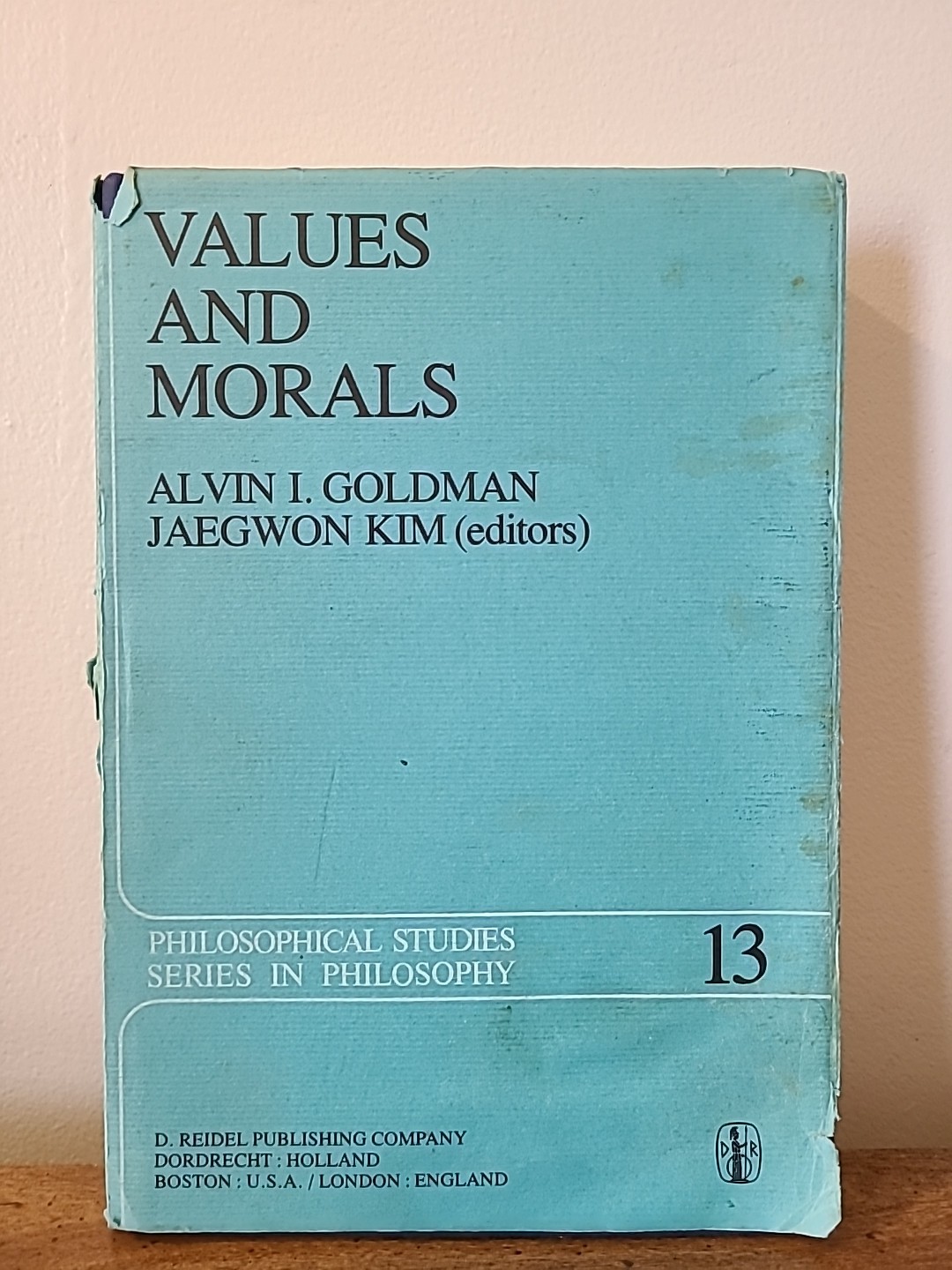Values And Morals Philosophical Studies #13 HC 1st Ed. 1978