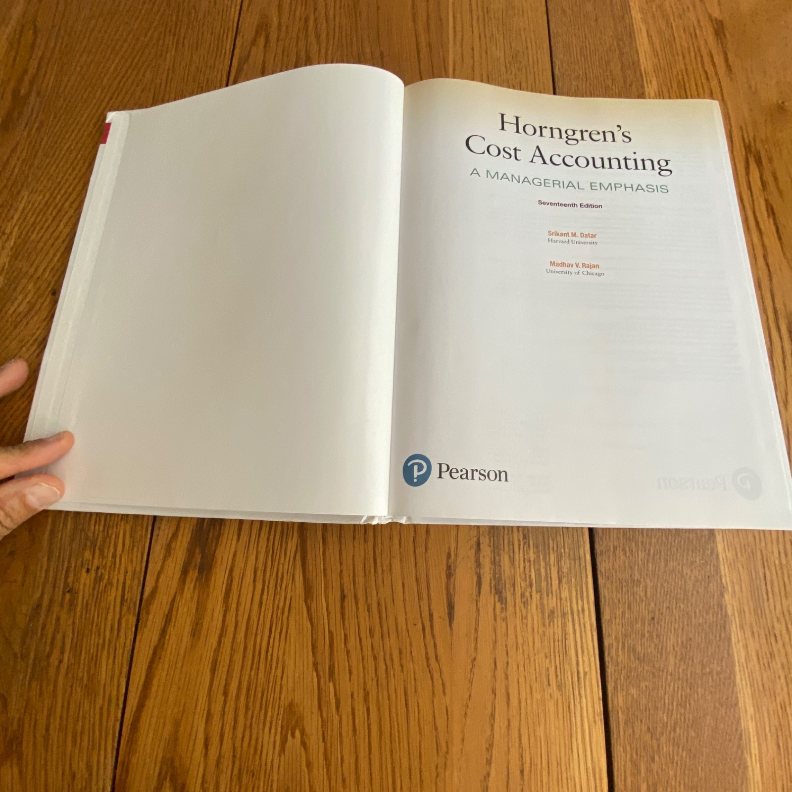 Horngren’s Cost Accounting: A Managerial Emphasis 17th Edition Hardcover