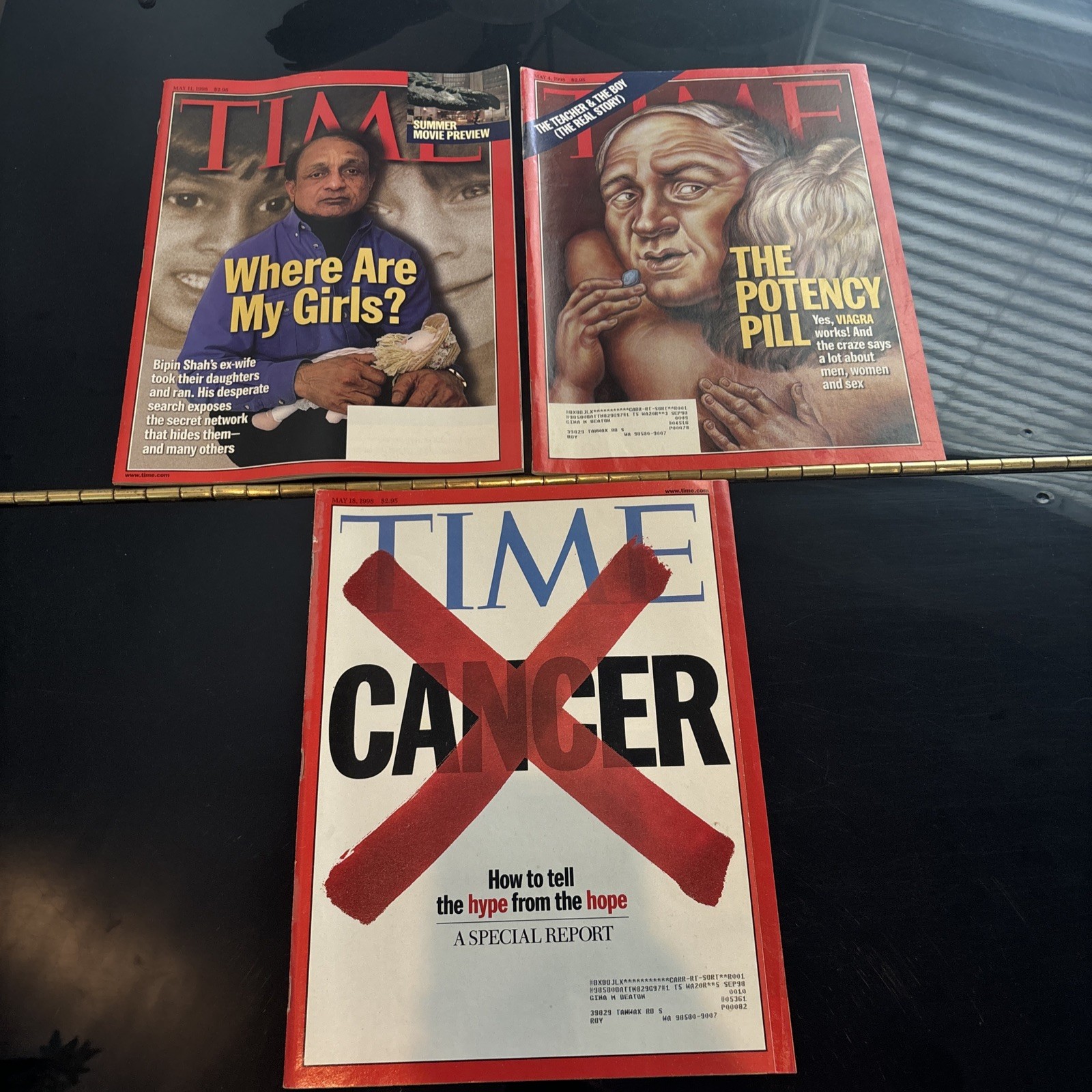 TIME -1998 May Lot Of 3 *VINTAGE* Sinatra Issue Is Damaged And Included For Free