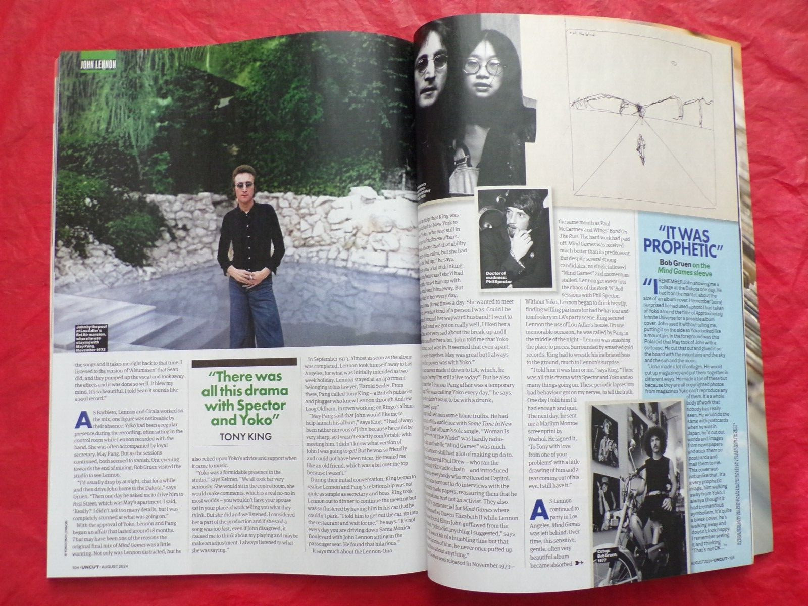JOHN LENNON YOKO ONO UNCUT COLLECTOR’S COVER AUGUST 2024 MAGAZINE UNITED KINGDOM