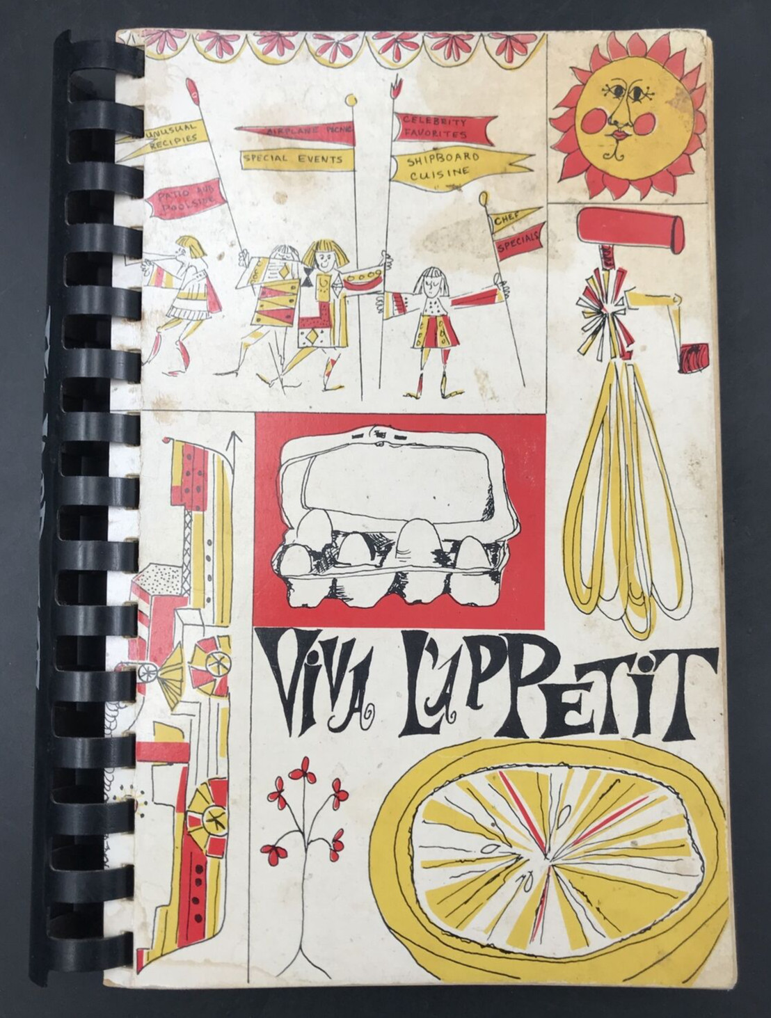 1967 VIVA L’APPETIT Cookbook Costa Mesa CA Recipes South Coast 250 Pages