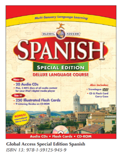 NEW Spanish 20 CD 3 Level Audio Program + Case + Flashcards from Penton Overseas
