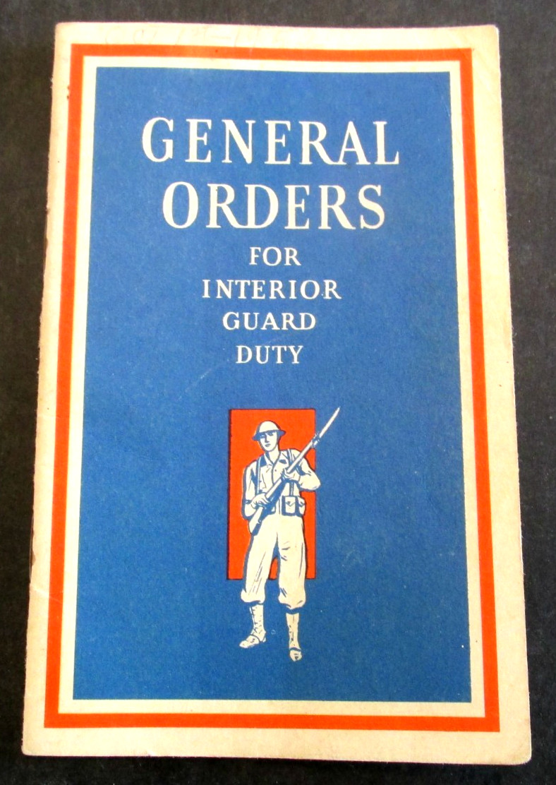 1941 General Orders Interior Guard Duty Handbook Booklet Acme Breweries CA