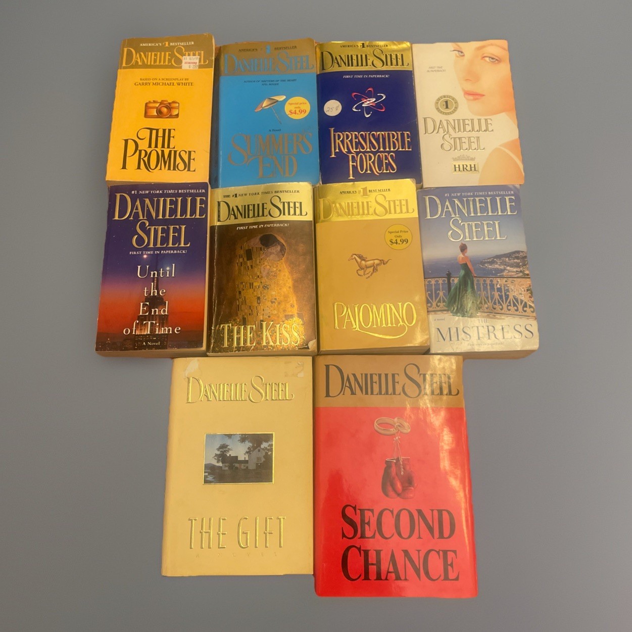 Lot of 10 Danielle Steel Books Romance Assortment As Shown In Pictures