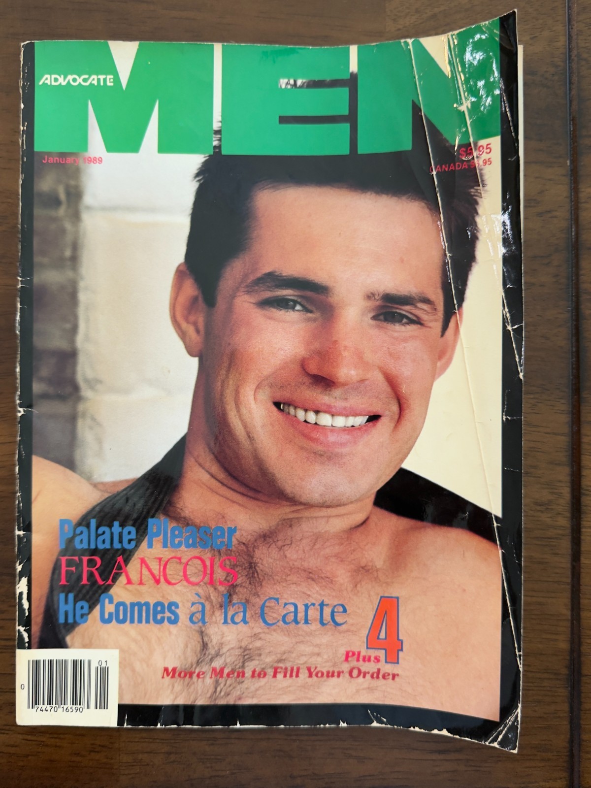 Advocate Men January 1989 Collector Item, Nude Male, Gay Fiction, Fair Condition