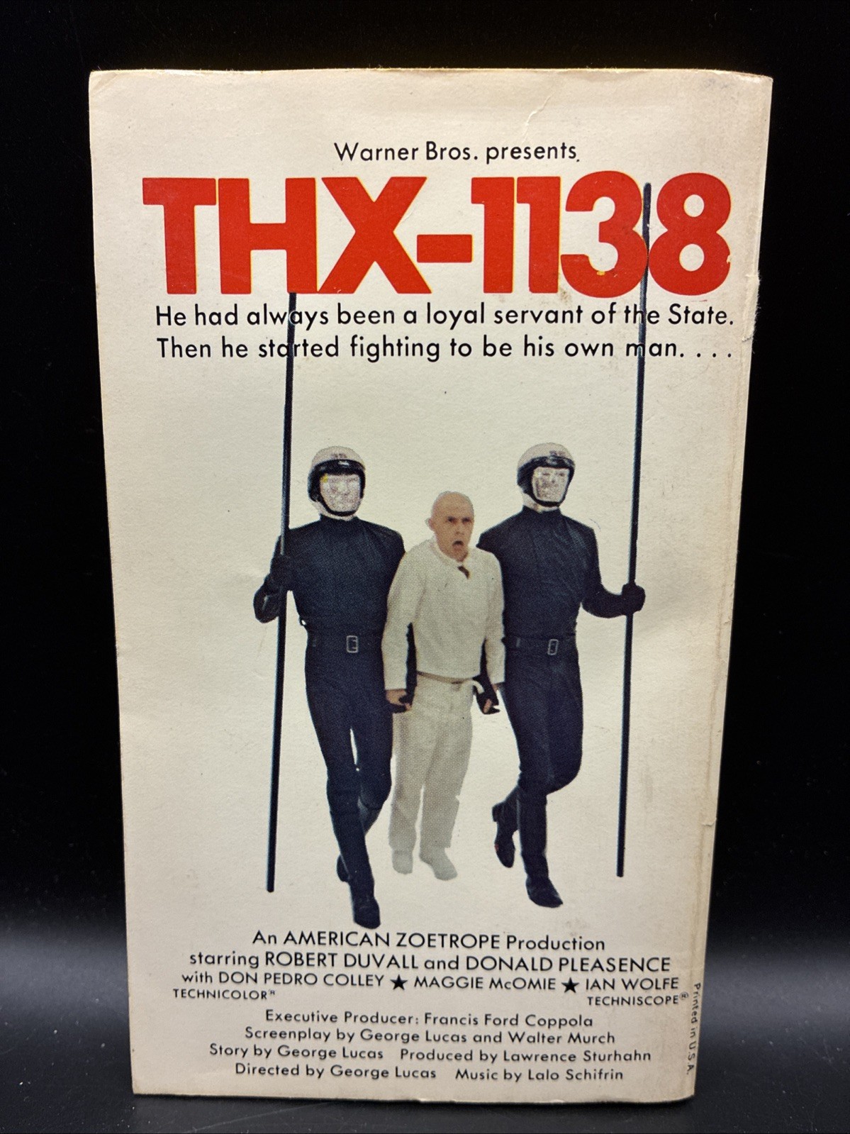 VTG 1971 THX 1138 by Ben Bova (George Lucas Screenplay) 1st Printing Film Tie-in