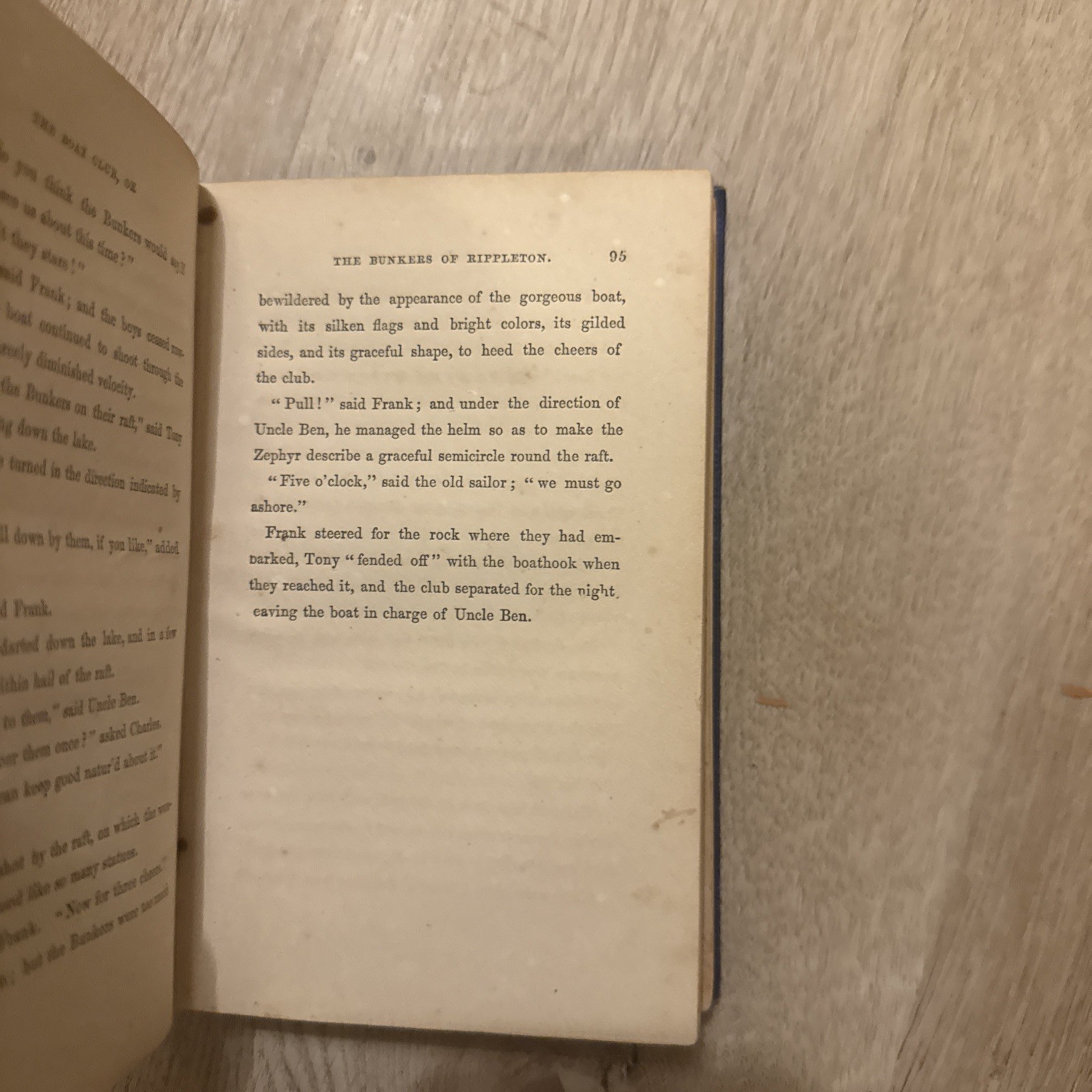 Oliver Optic THE BOAT CLUB Lee and Shepard First Edition 1859 NICE Boys Book