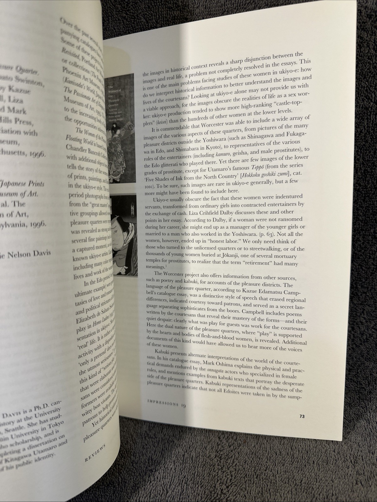 Impressions The Journal Of The Ukiyo E Society of America 1997 Paperback #19