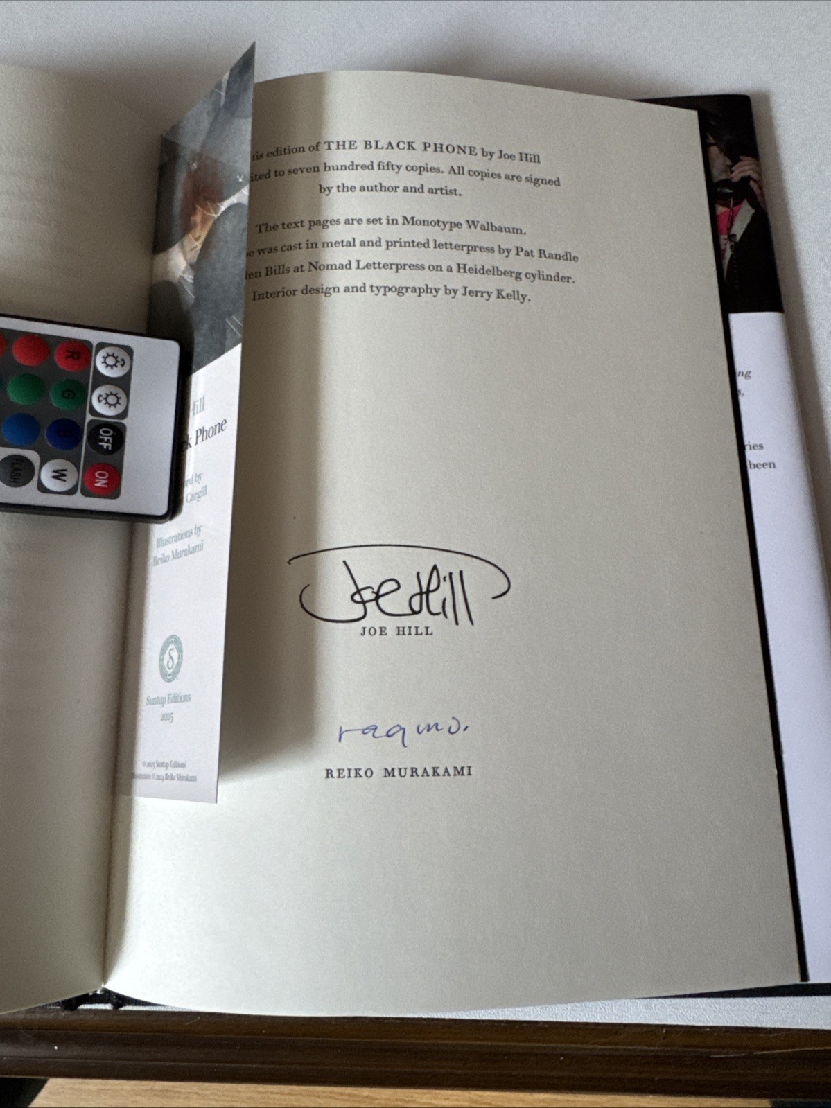 Suntup Edition The Black Phone by Joe Hill Classic Edition Signed Brand New