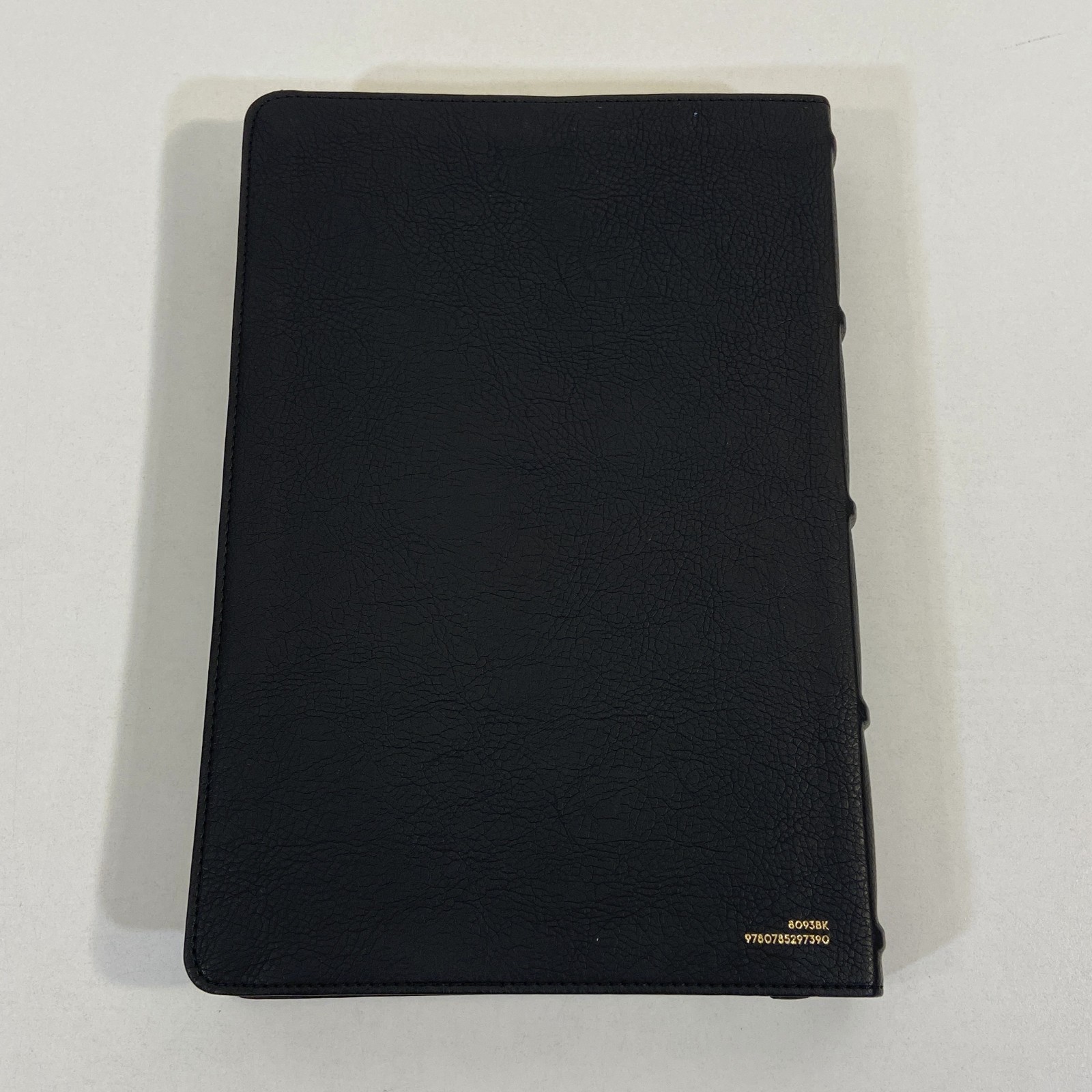 NKJV Large Print Thinline Reference 2023 Blue Letter Black Leathersoft Bible