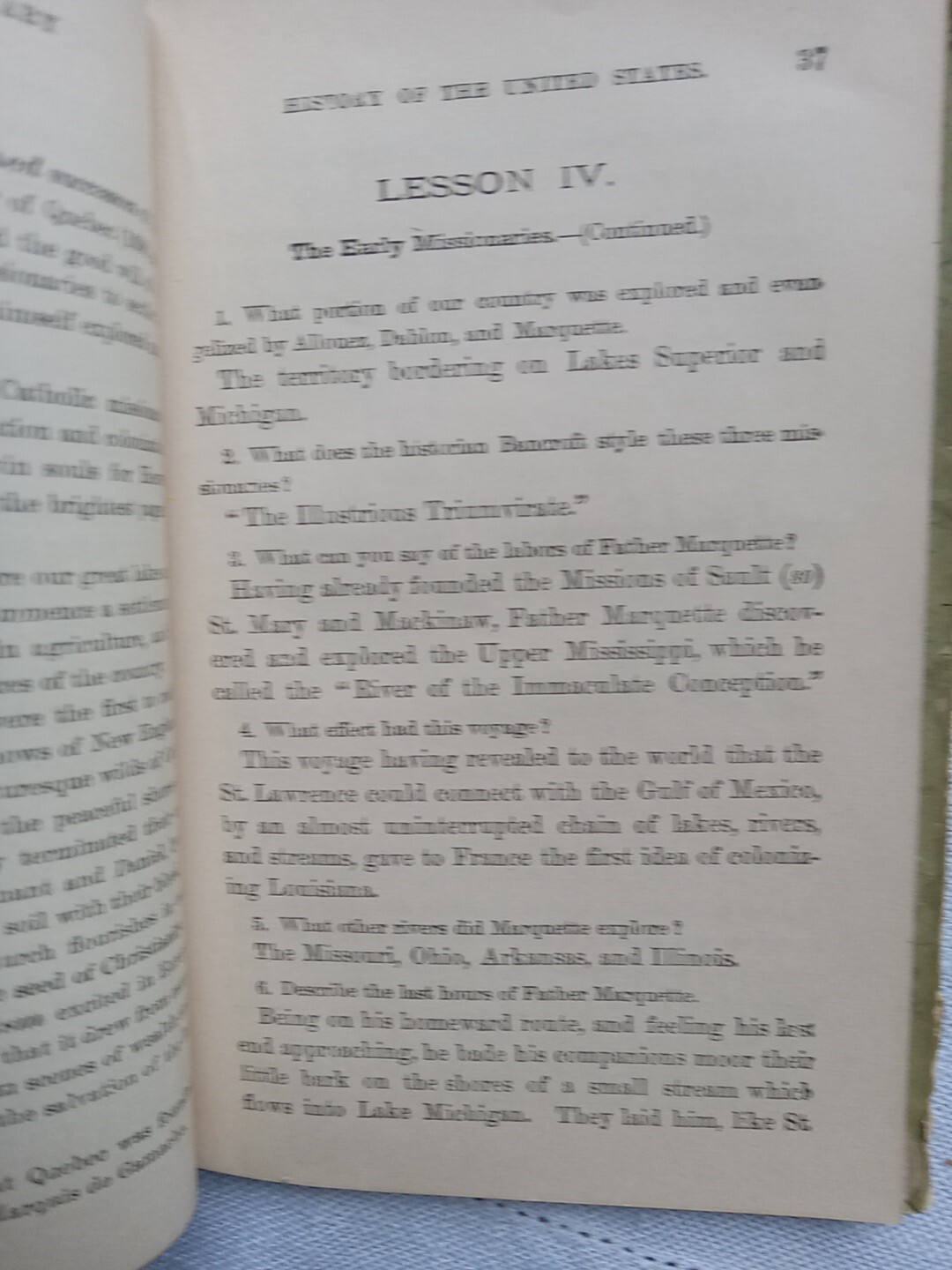 SADLIER’S ELEMENTARY HISTORY OF THE UNITED STATES 138 Pages 1ST. ED. 1877