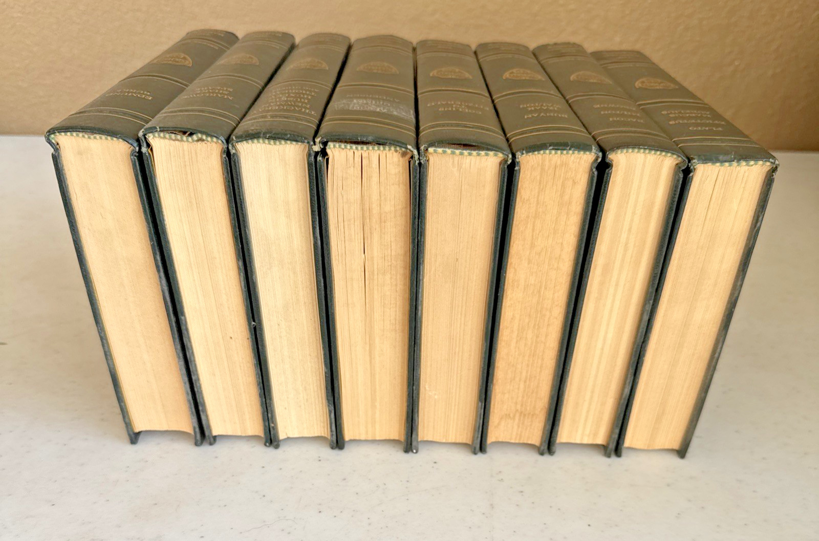 The Harvard Classics Deluxe Registered Edition 1937-38 Veritas Lot of 8 Books