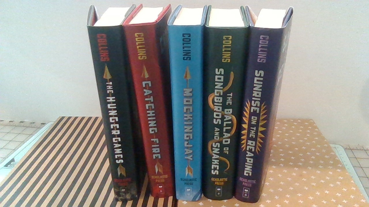 The Hunger Games- Complete Set, by Suzanne Collins, Vol 1-5, All 1st Ed., HC