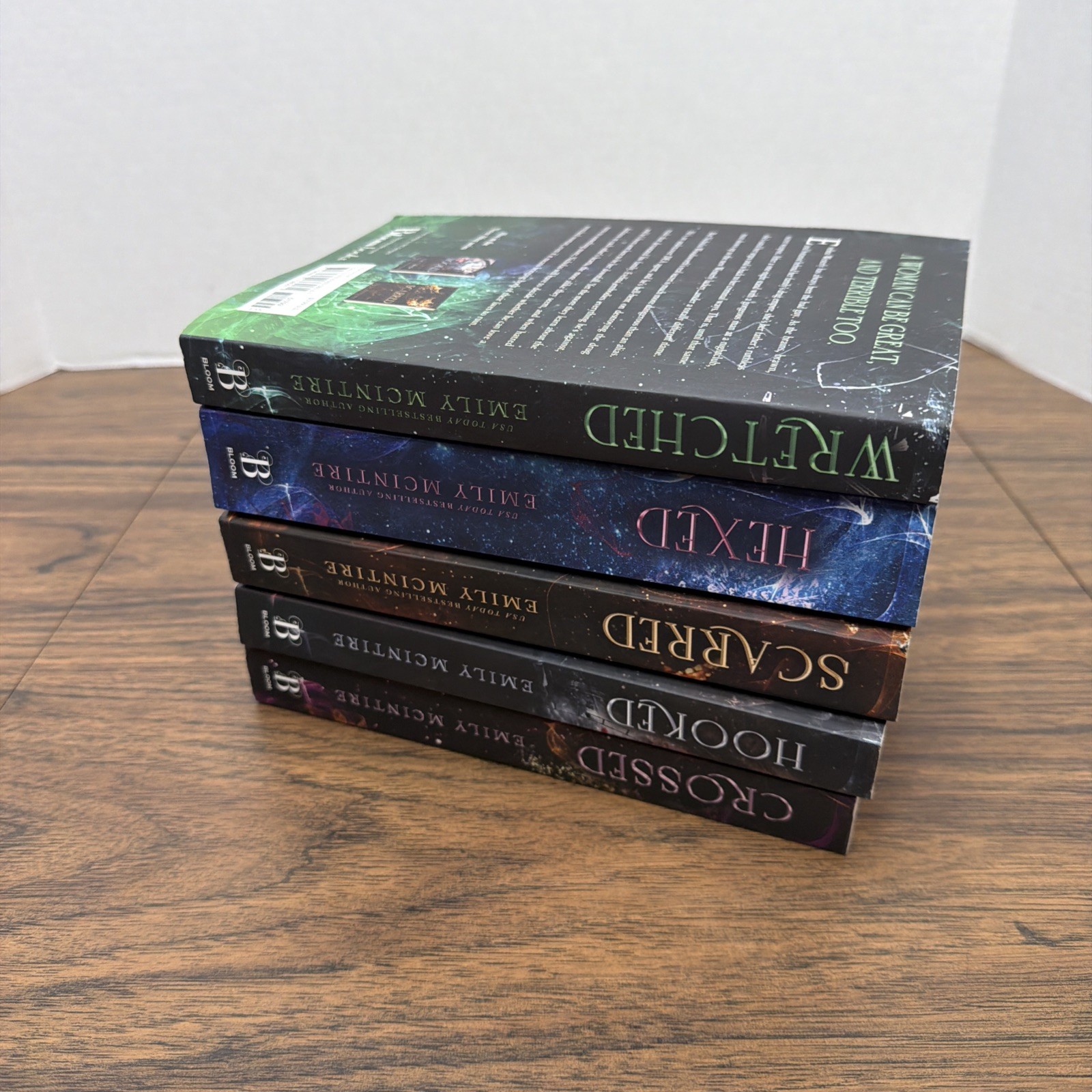 Emily McIntire Never After Series 5 PB Lot Hexed Scarred Hooked Wretched Crossed