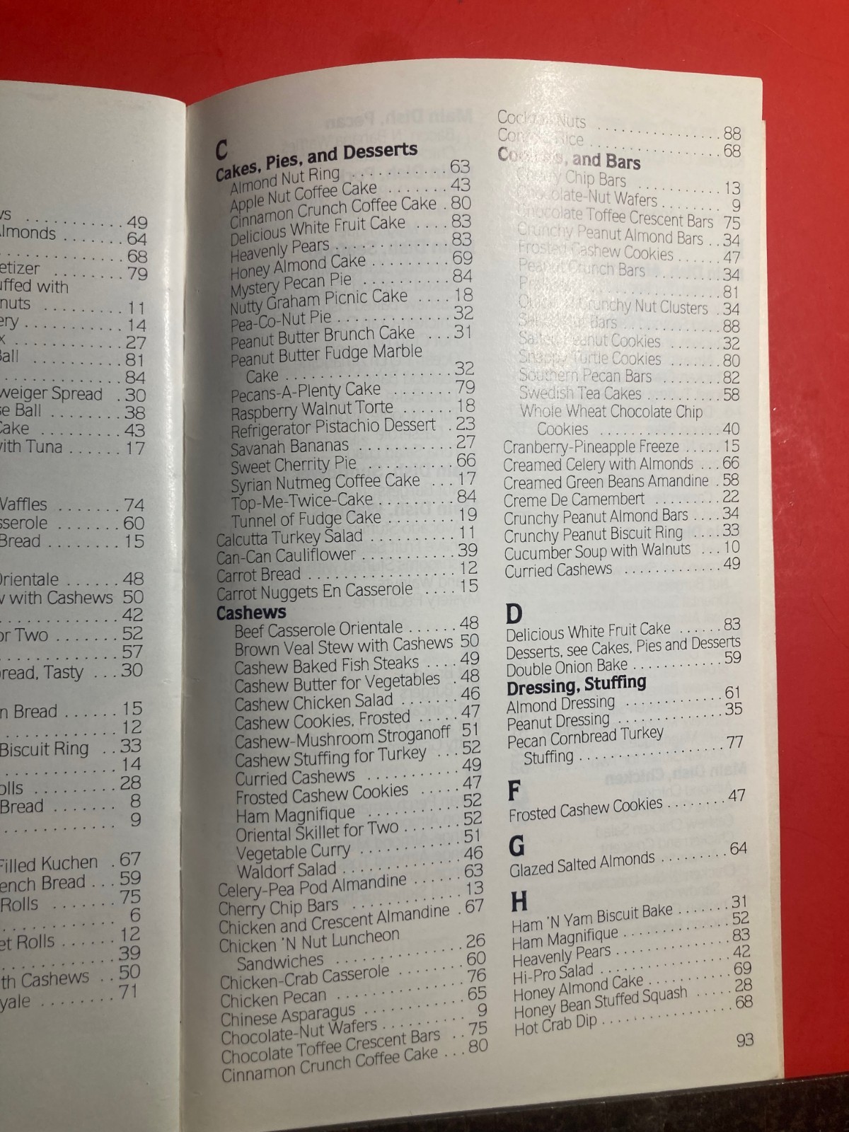 PILLSBURY GOING NUTS COOKING RECIPES COOKBOOK 96 PAGES 1991 CHRISTMAS