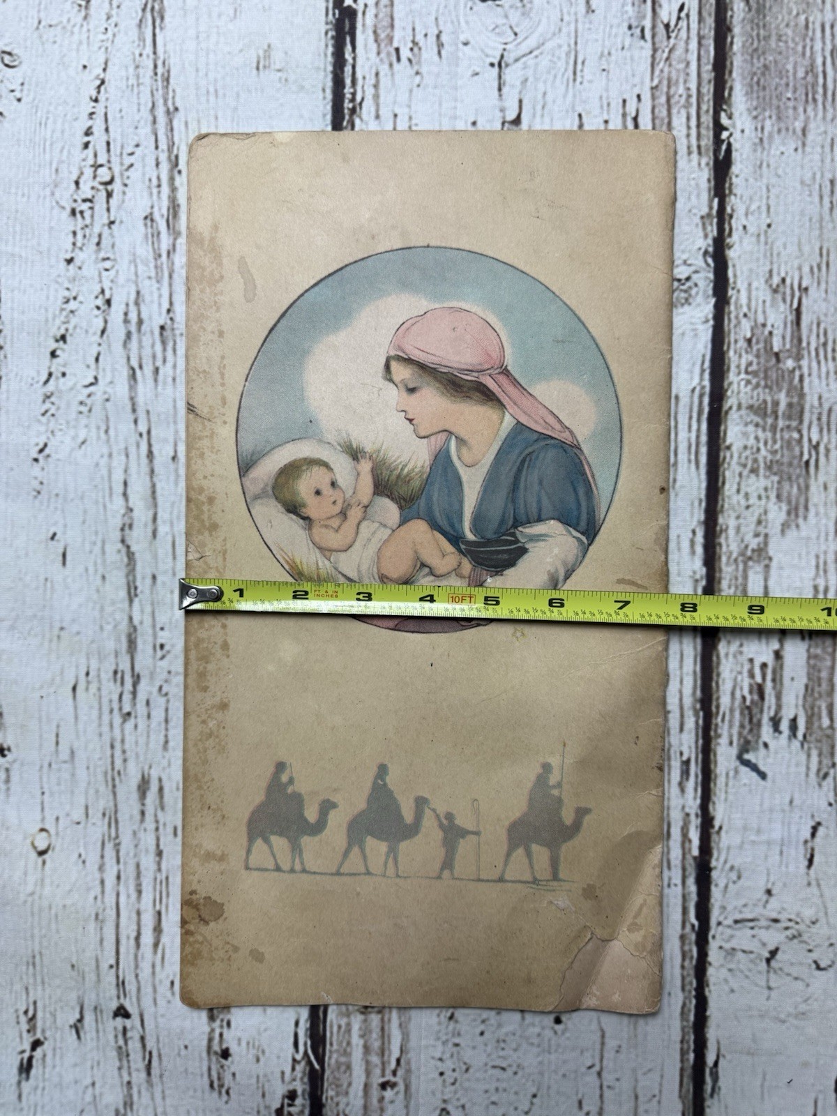 Antique The Manger Babe No. 34 Isabel Byrum 1916 Book Stecher Litho Made In USA