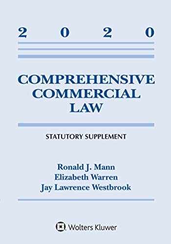 Comprehensive Commercial Law: – Paperback, by Mann Ronald J.; – Very Good