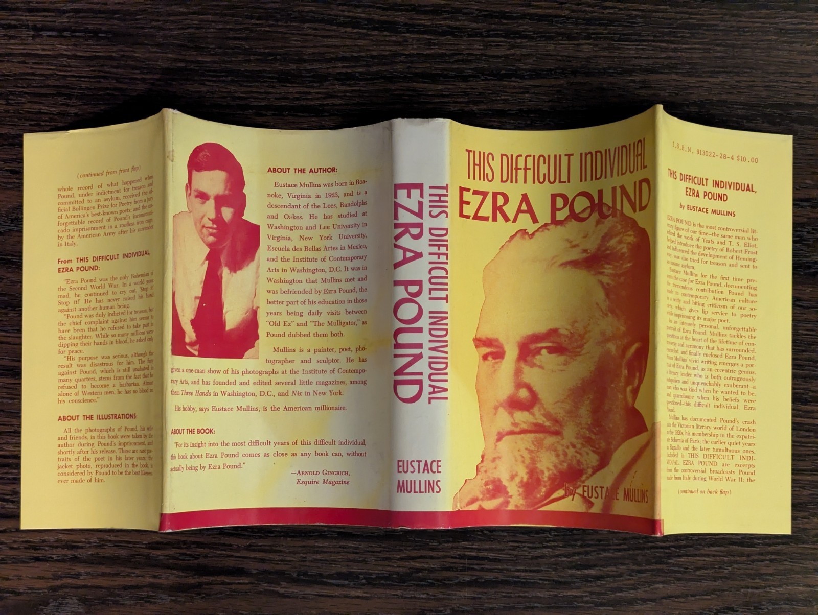 This Difficult Individual Ezra Pound 1961 1st Ed Hardcover Eustace Mullins