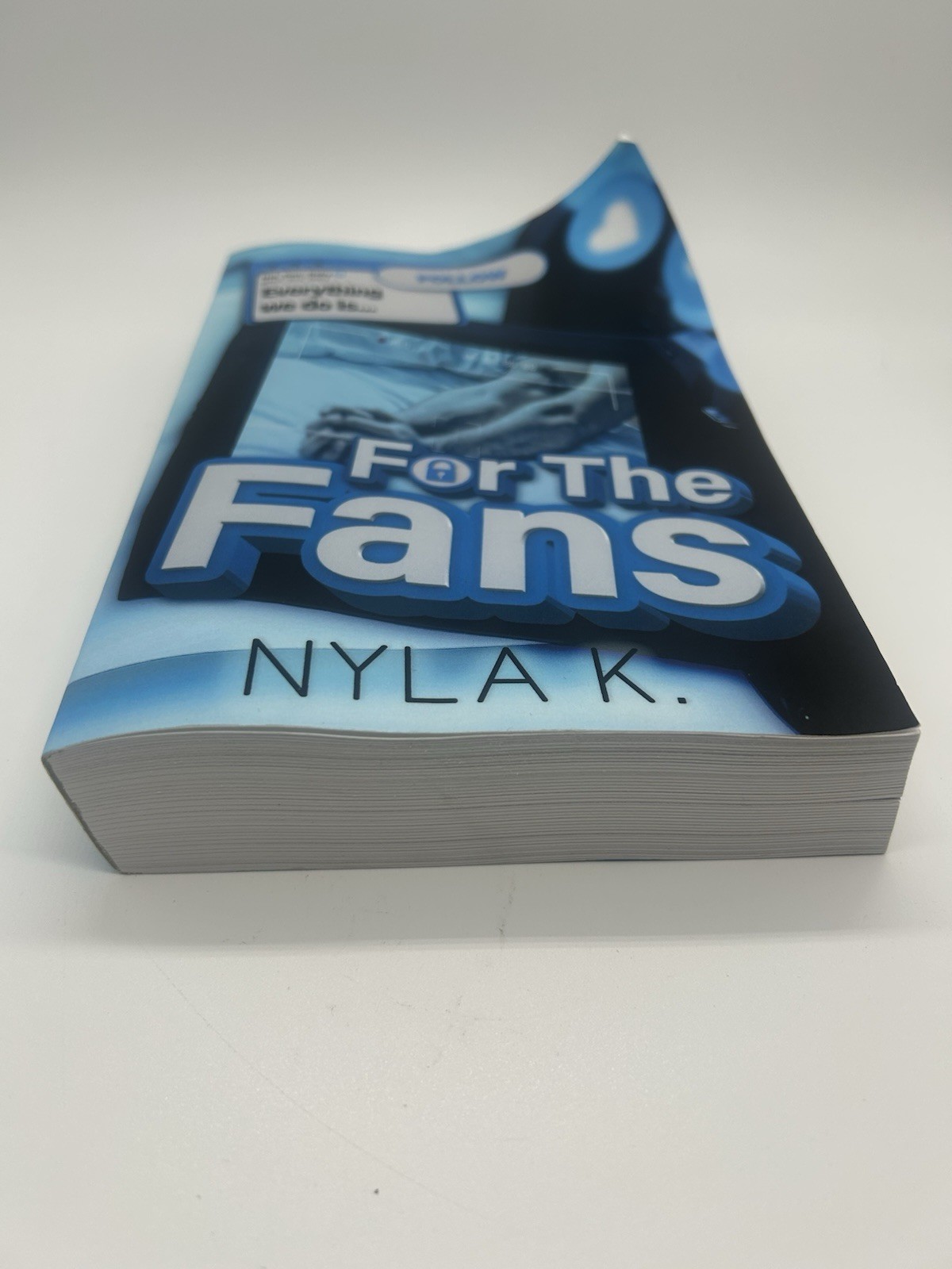 “For the Fans” by Nyla K. Paperback Romance Novel 9789898691894 Blue MM Romance
