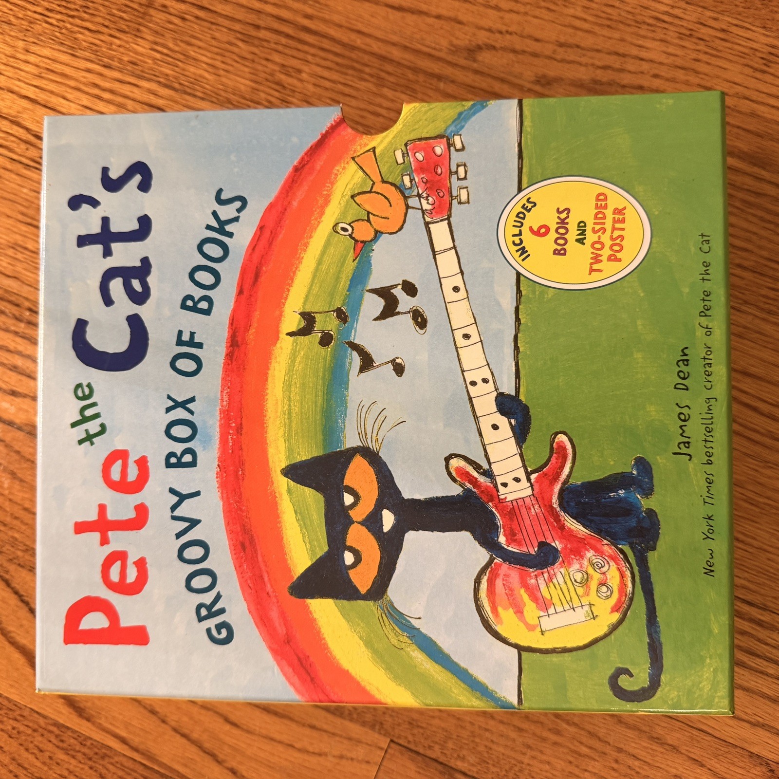 Pete the Cat’s Groovy Box of Books: 6 Book Set by James Dean Free Shipping