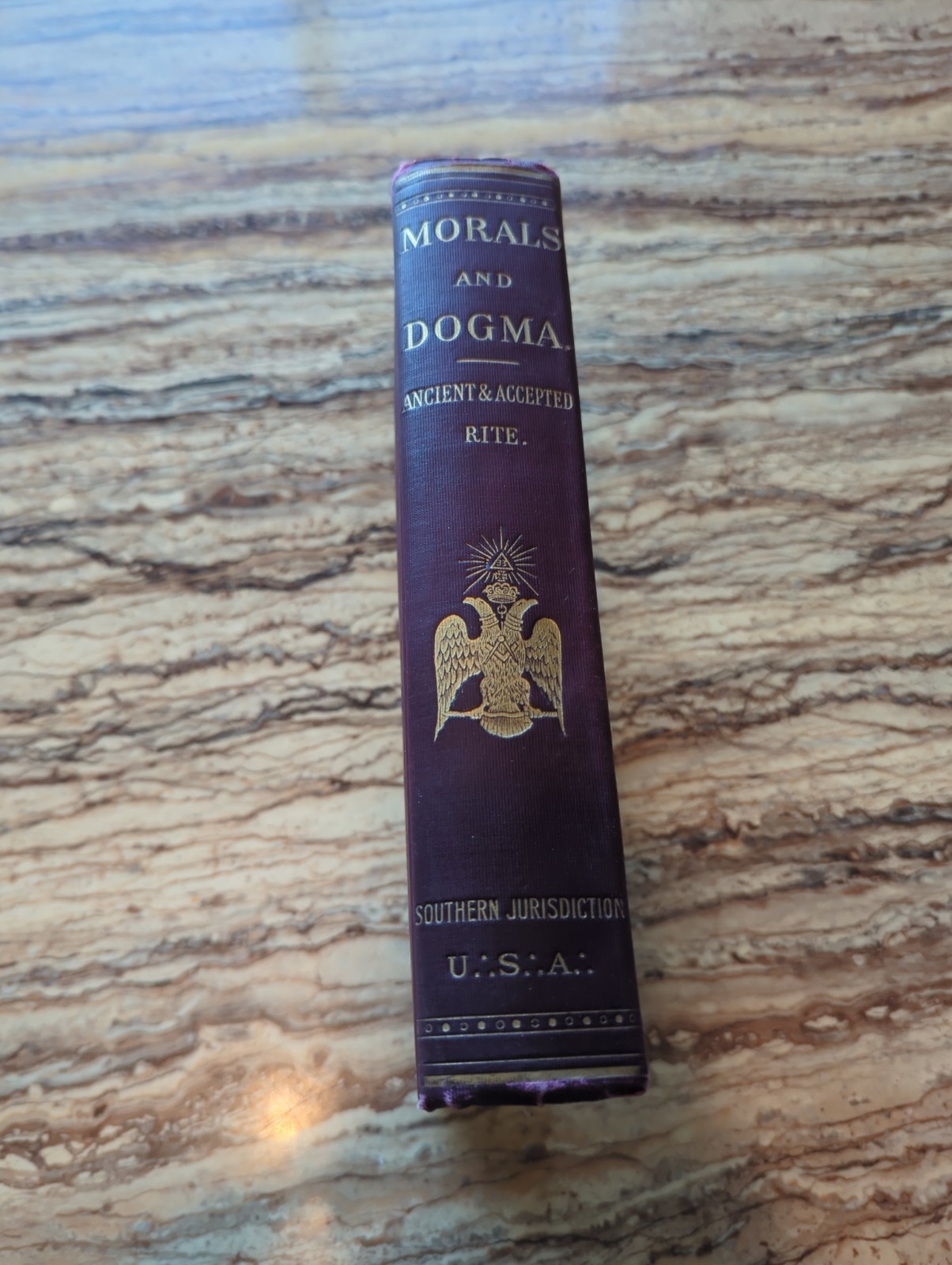1919 Edition MORALS AND DOGMA By ALBERT PIKE With Purple Cover Very Good Cond.