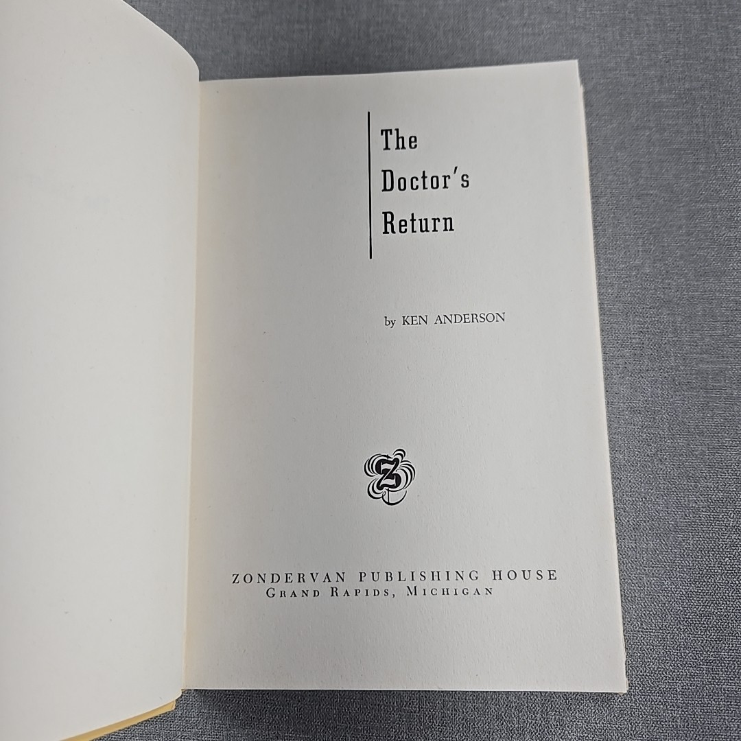 The Doctor’s Return Ken Anderson 1961 Vintage Hardcover Dust Jacket