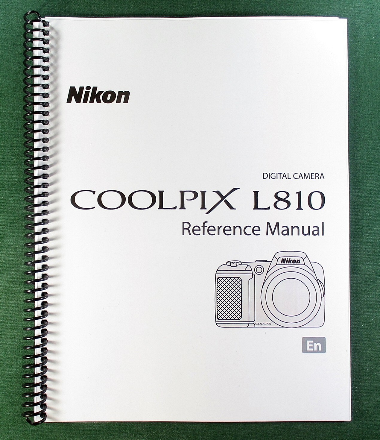 Nikon L810 Reference Manual: 216 Pages & Protective Covers!