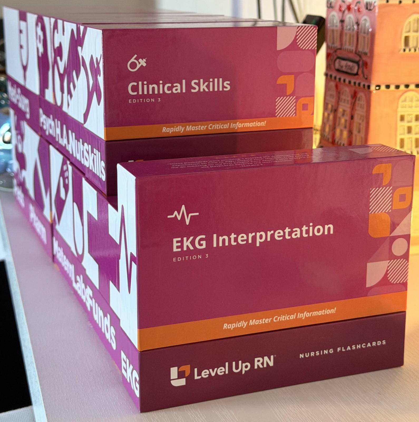 Level Up RN Nursing Flashcards Full Set of 11 Boxes – Like New Condition