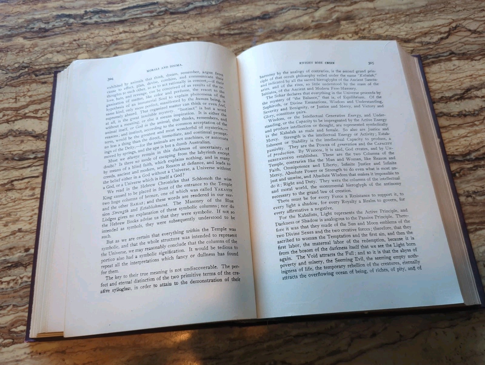 1919 Edition MORALS AND DOGMA By ALBERT PIKE With Purple Cover Very Good Cond.