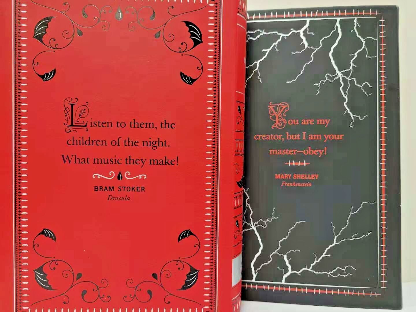 DRACULA by Bram Stoker FRANKENSTEIN by Mary Shelley Soft Leather Bound Brand NEW