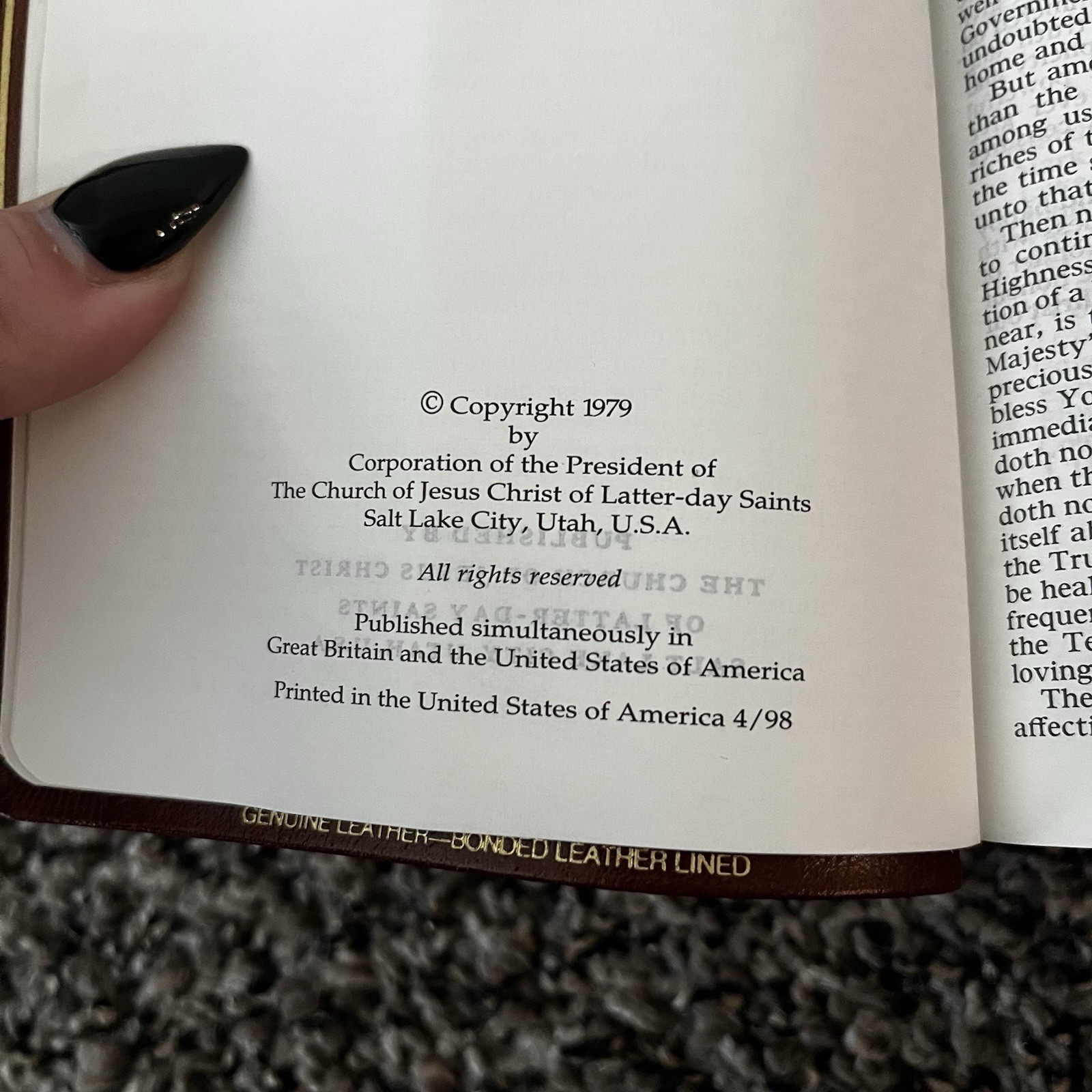 Brown Leather LDS Scripture Set – Holy Bible Book Of Mormon D&C Tabbed 5.25×7.5”