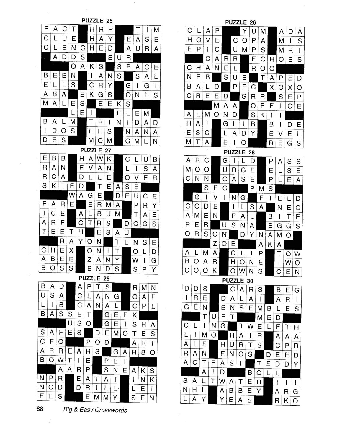 KAPPA Super Saver LARGE PRINT Crosswords Puzzle Pack-Set of 6 Full Size Books