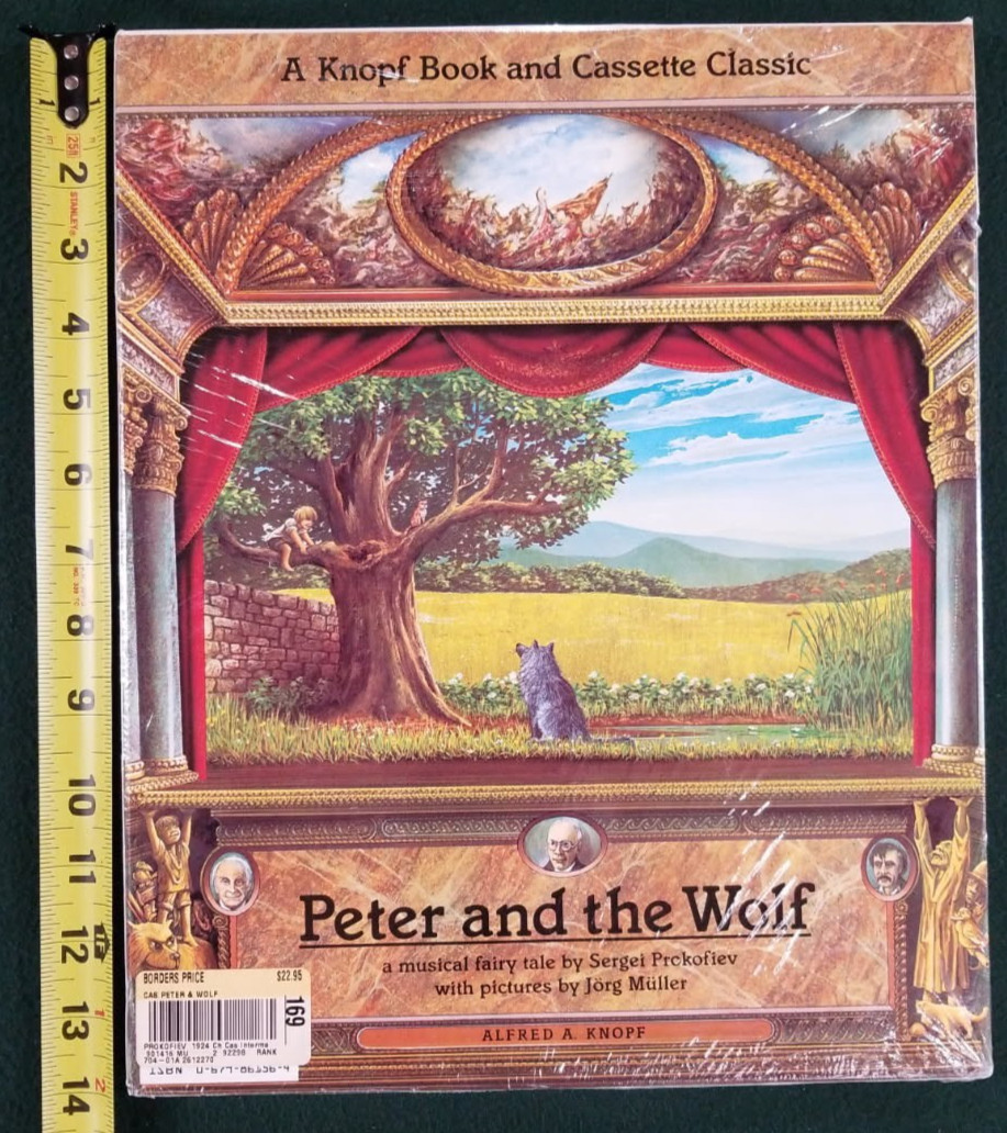 Brand New/Sealed Peter & The Wolf Musical Fairy Tale Prokofiev Book & Cassette