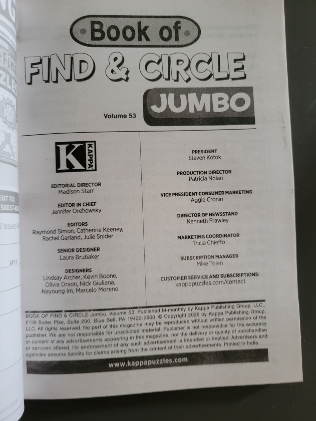Kappa Book of Find & Circle Jumbo – Wow! 160 Puzzles!