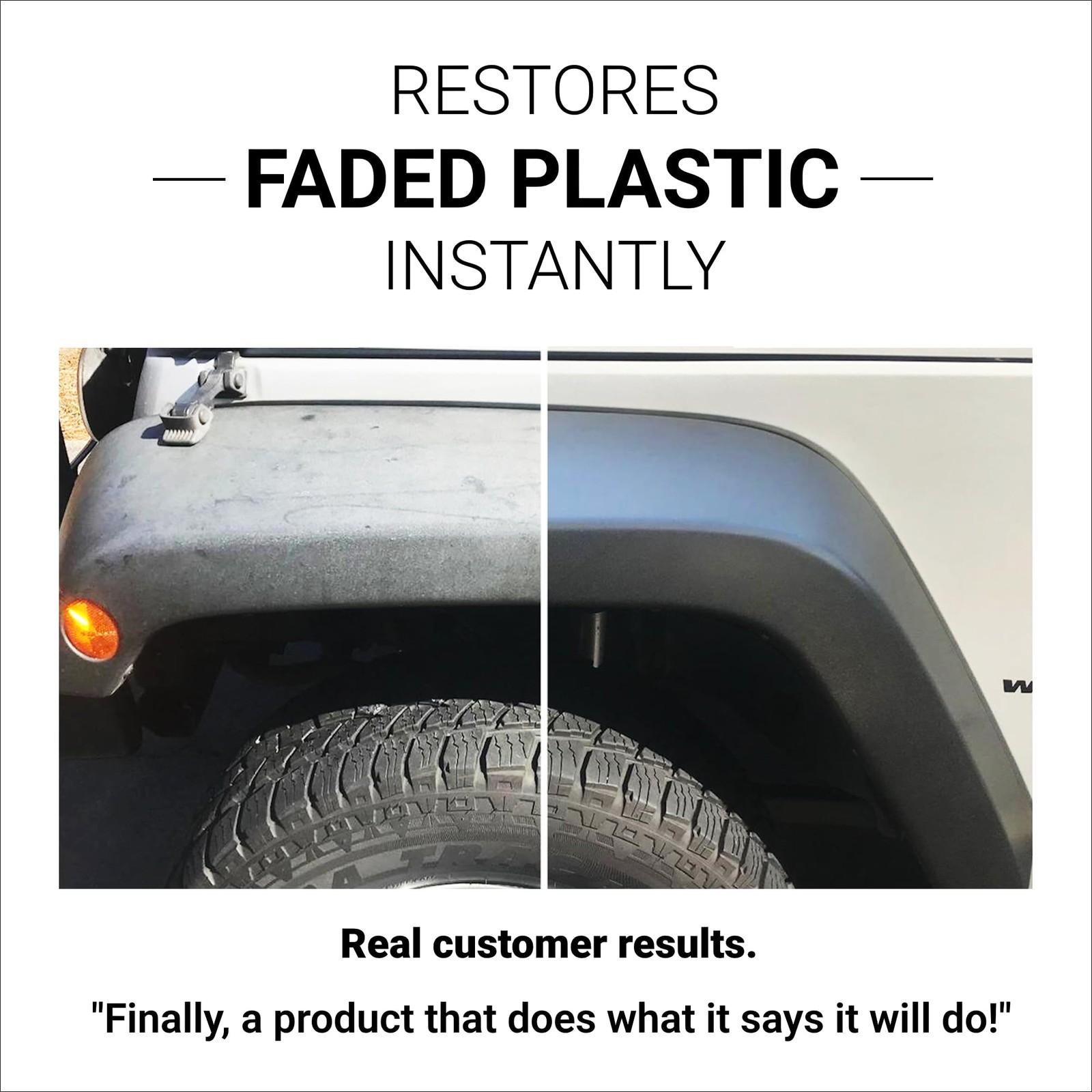 Plastic Restorer for Vehicles | Restore Rubber, Vinyl & Trim | 8 Oz Kit
