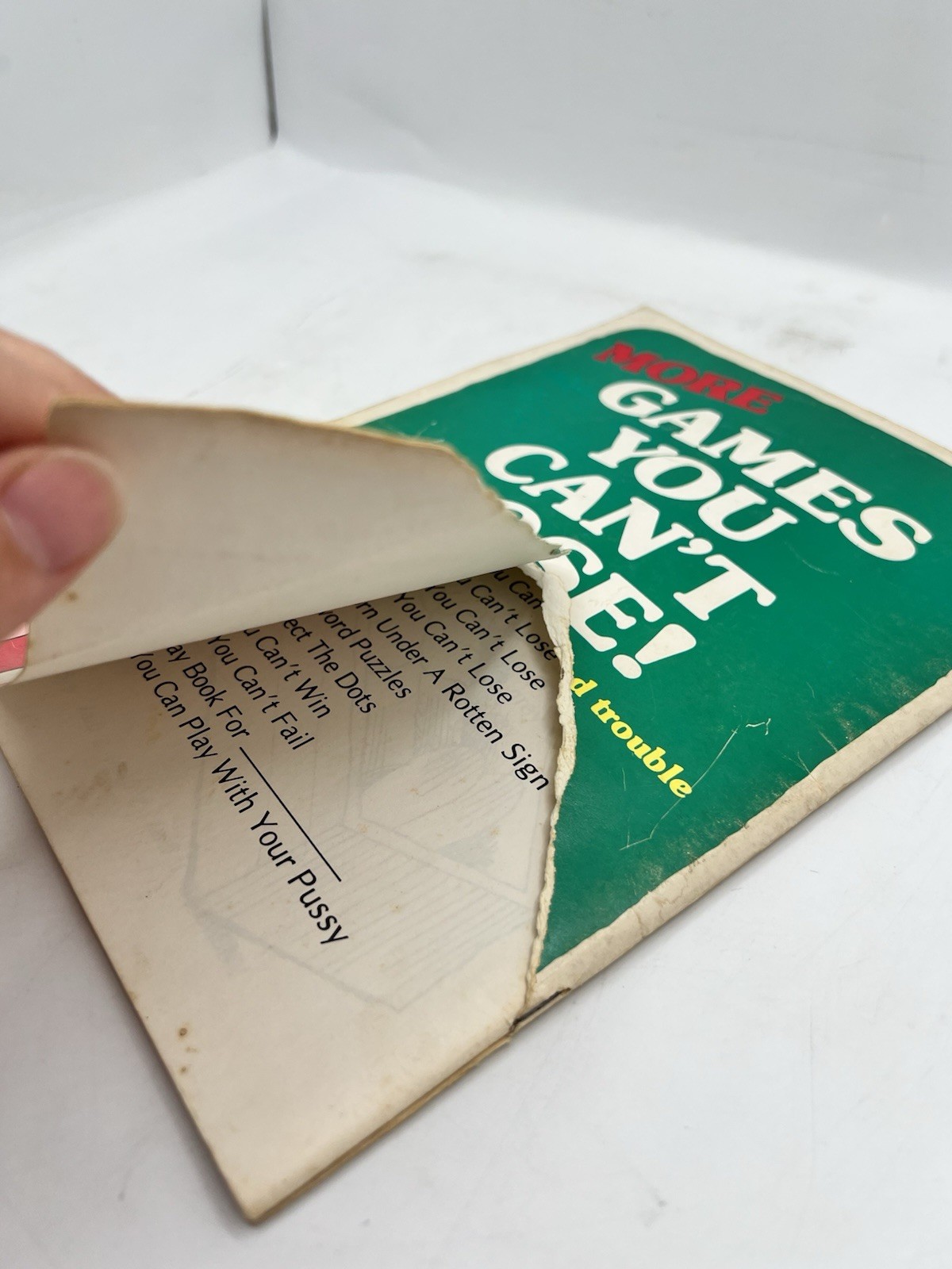 RARE Book of More Games You Can’t Lose! by American Publishing Corporation 1978
