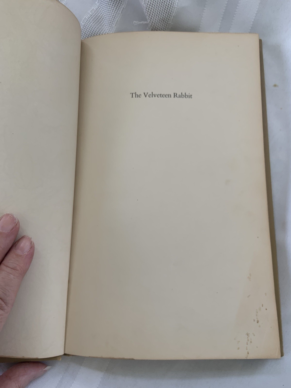 The Velveteen Rabbit, Margery Williams, HC, 1920s Early Rare CL Edition