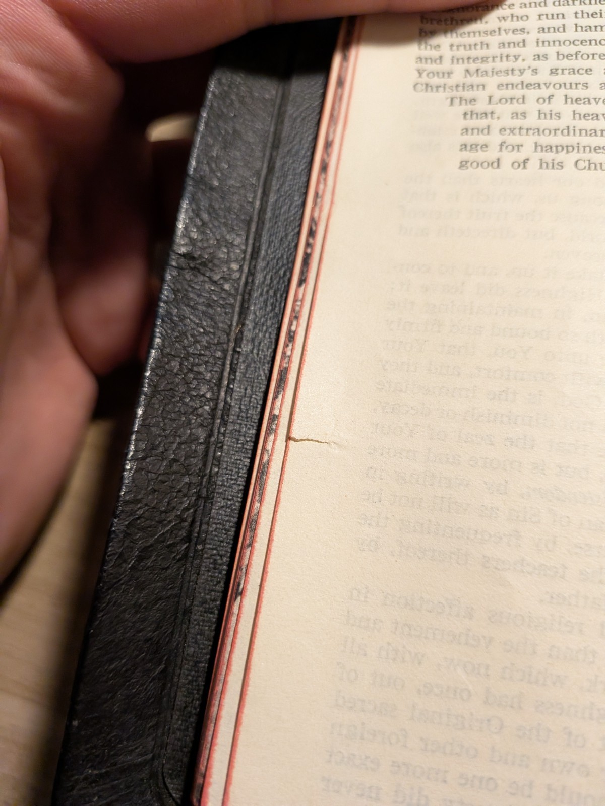 Vintage Holy Bible KJV Collins Clear-Type Press 1946 Illustrated Great Britain