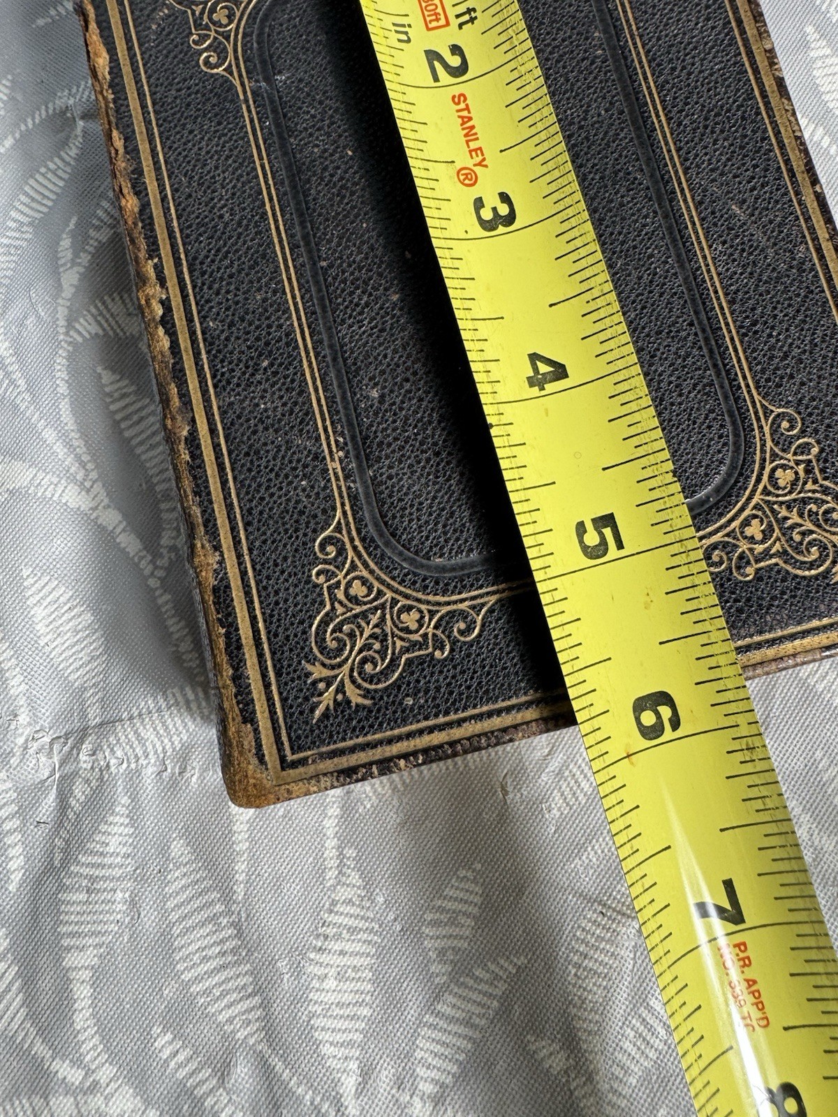 Antique Holy Bible 1868 American Bible Society Pocket Size Leather Guilt Edges